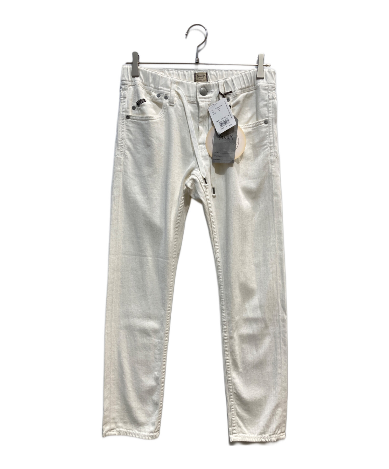 中古・古着通販】YANUK (ヤヌーク) リネン混パンツ ホワイト サイズ:S
