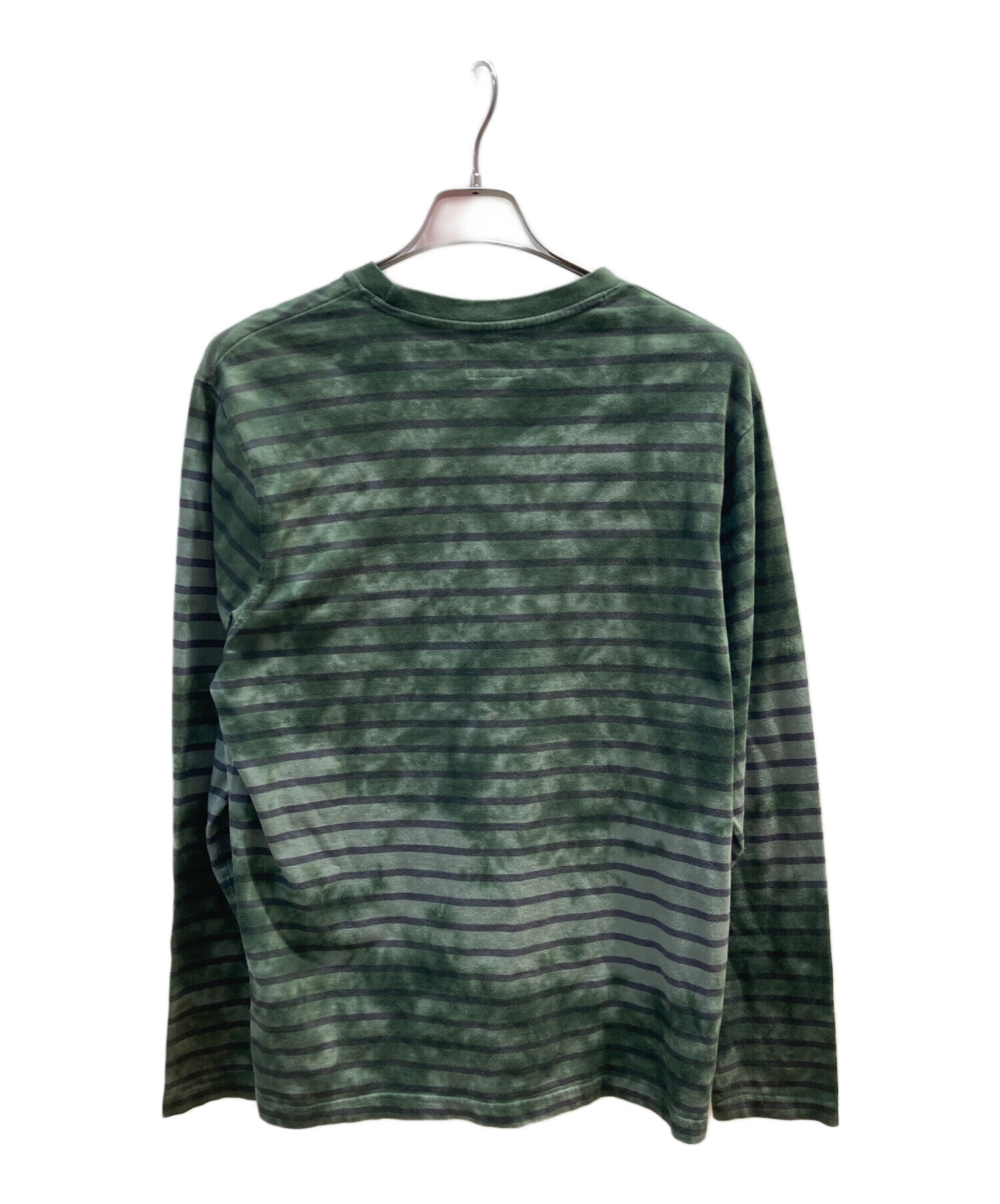 中古・古着通販】stussy (ステューシー) 長袖カットソー グリーン 
