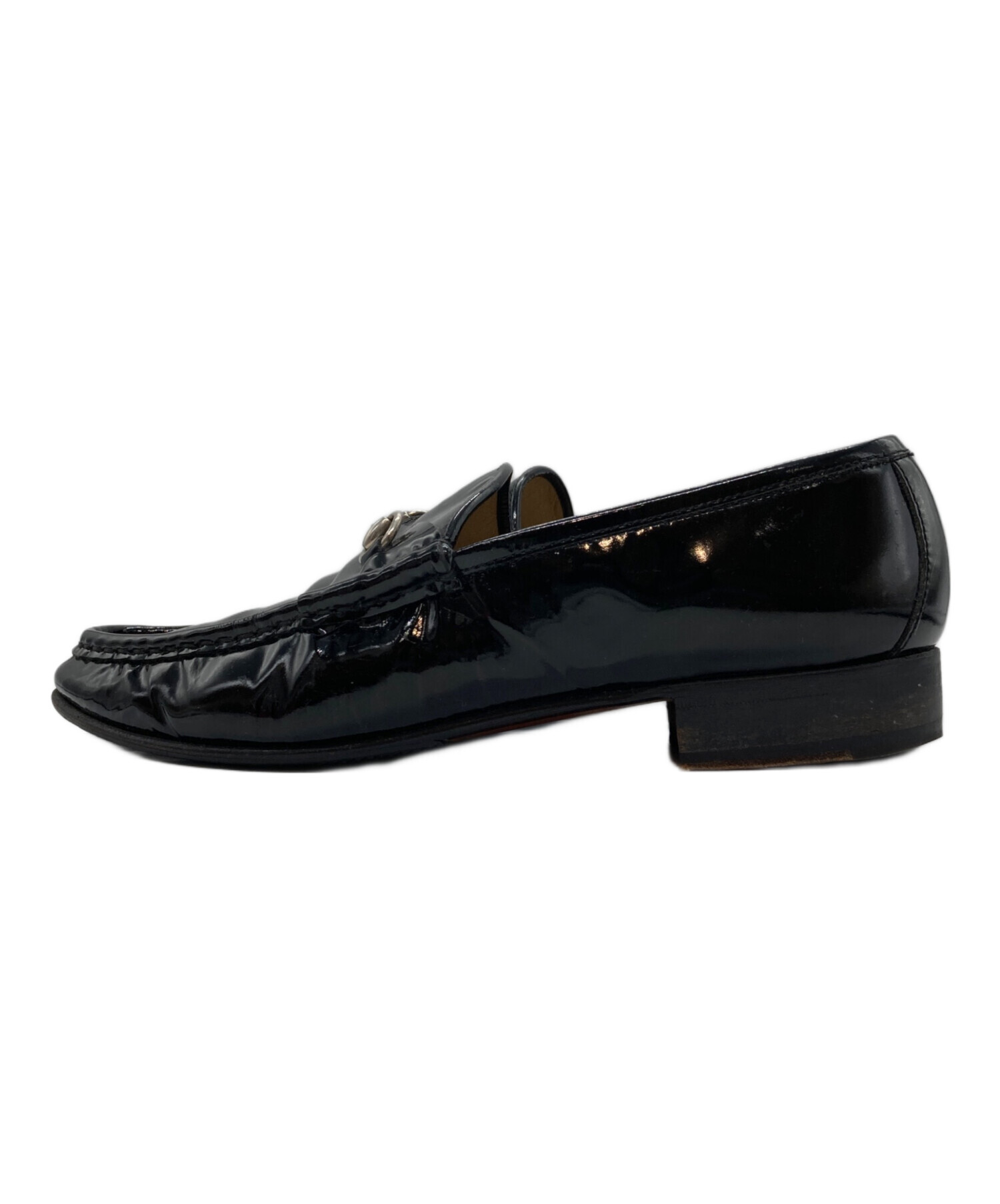 中古・古着通販】GUCCI (グッチ) ローファー ブラック サイズ:39
