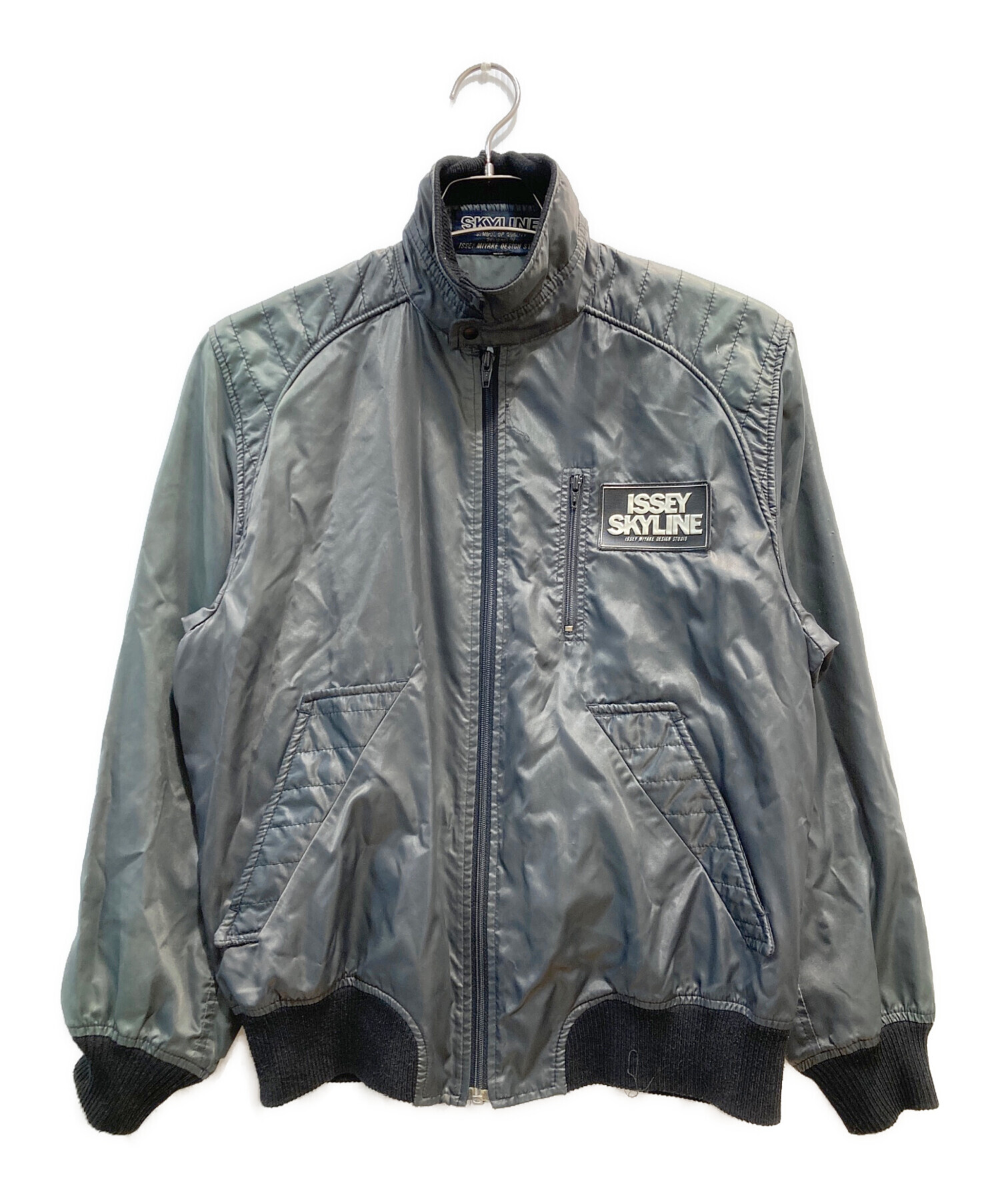 80s〜 イッセイミヤケ　スカイライン　日産　フライトジャケット　ロゴ　ワッペン ISSEY MIYAKE イッセイミヤケ デザインスタジオ SKYLINE 日産