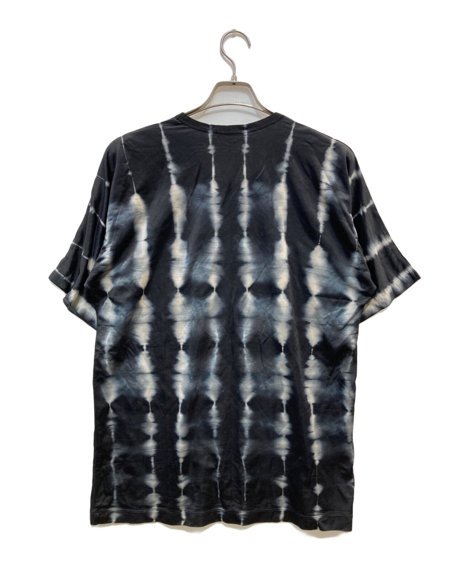 me ISSEY MIYAKE　半袖Tシャツ 黒と白の幾何学模様 中古・古着通販】ISSEY MIYAKE (イッセイミヤケ) Tシャツ ブラック