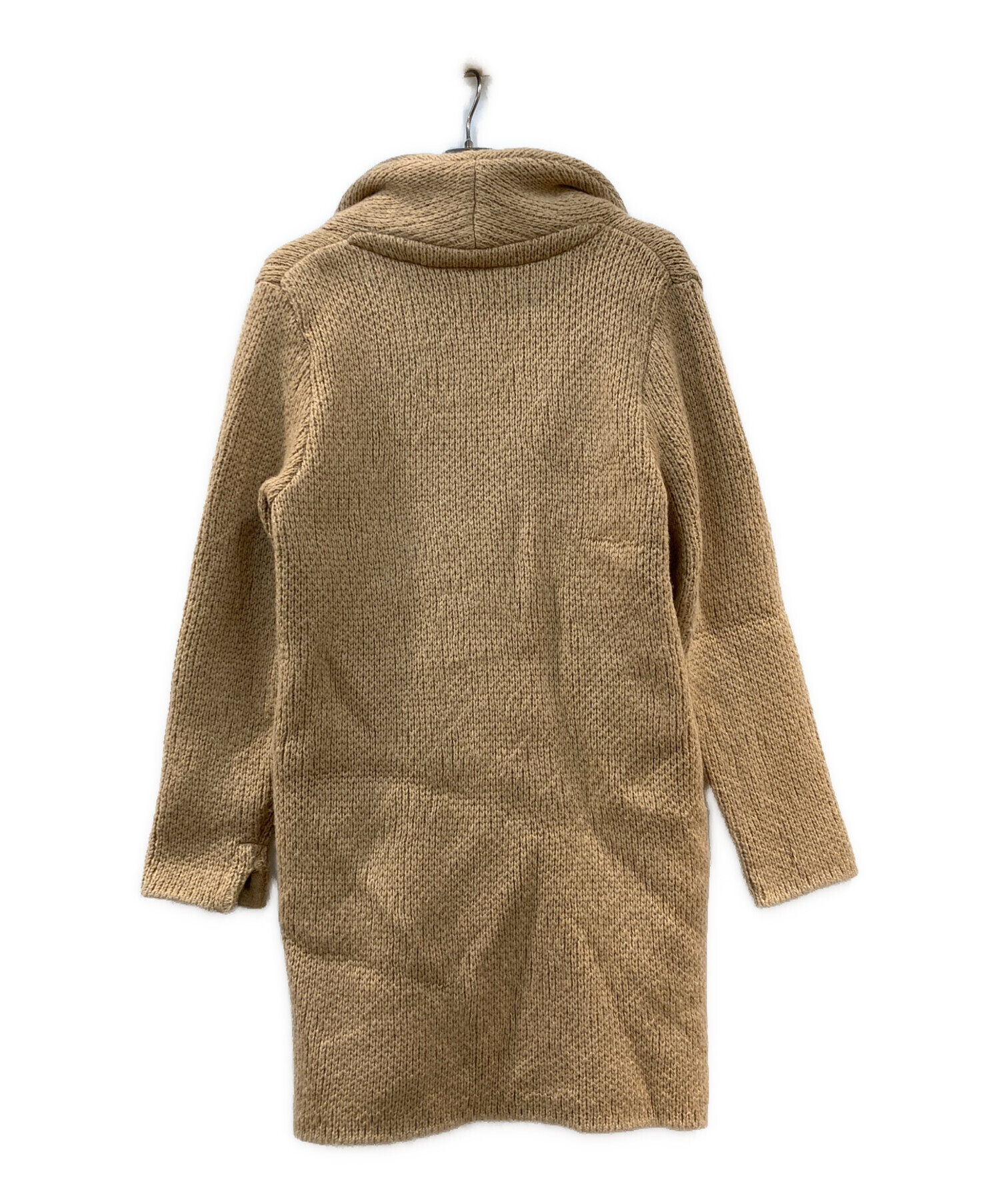 中古・古着通販】Vandori (ヴァンドリ) ショールニットコート ブラウン