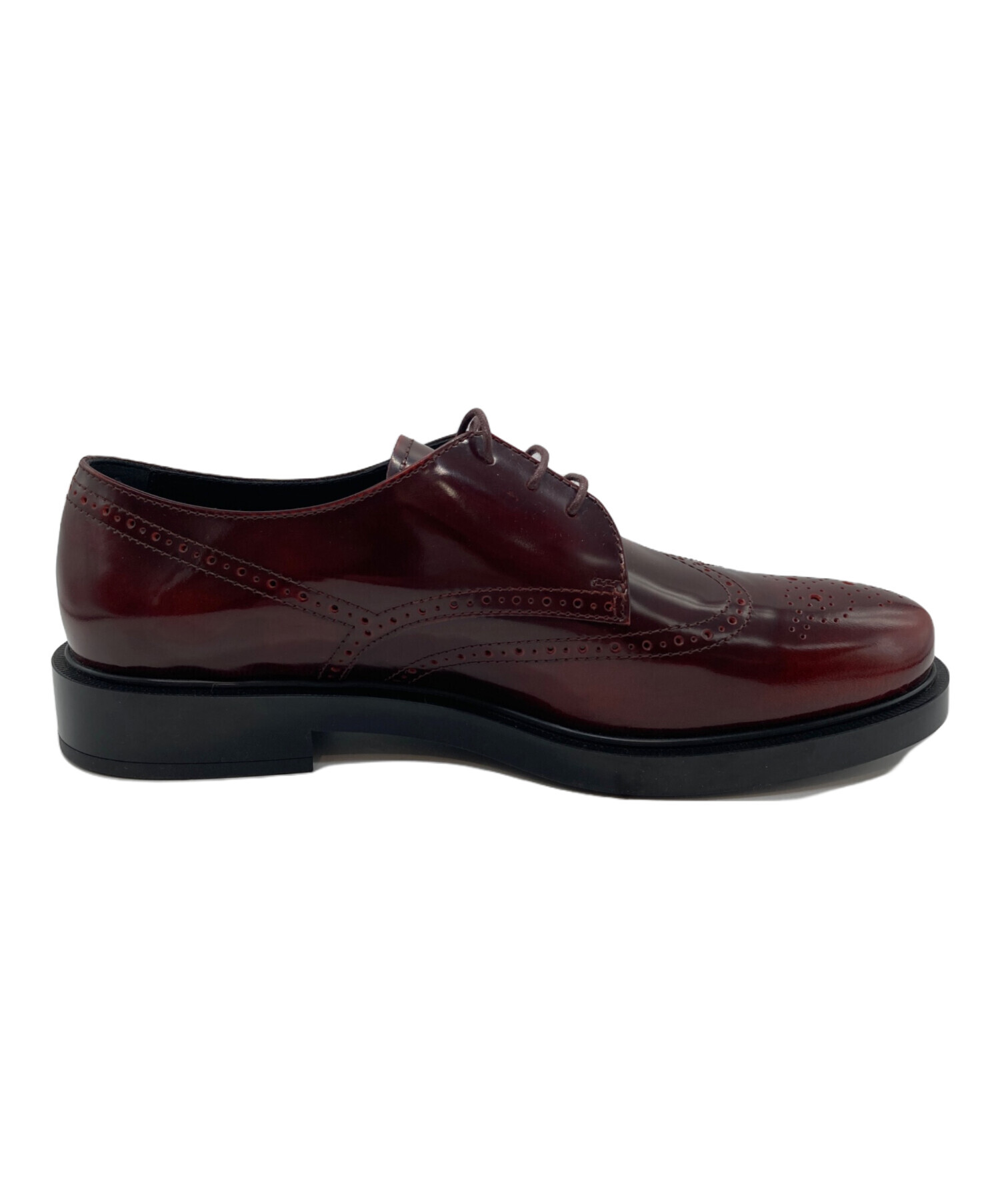 TOD'S ウイングチップレザーシューズ ボルドー イタリア製 UK9.5 中古・古着通販】TOD'S (トッズ) ウィングチップシューズ ボルドー