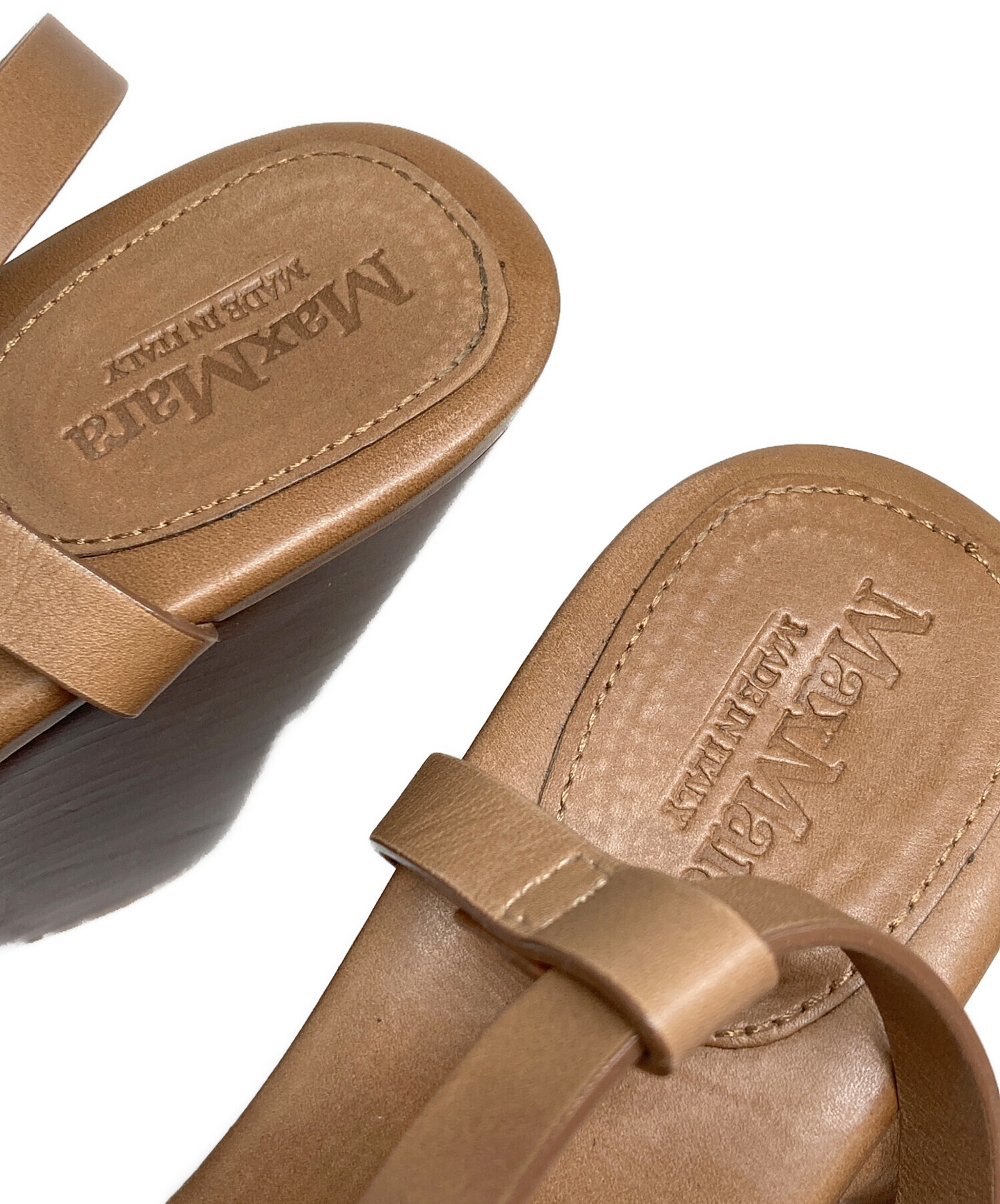中古・古着通販】MaxMara (マックスマーラ) サンダル ブラウン サイズ