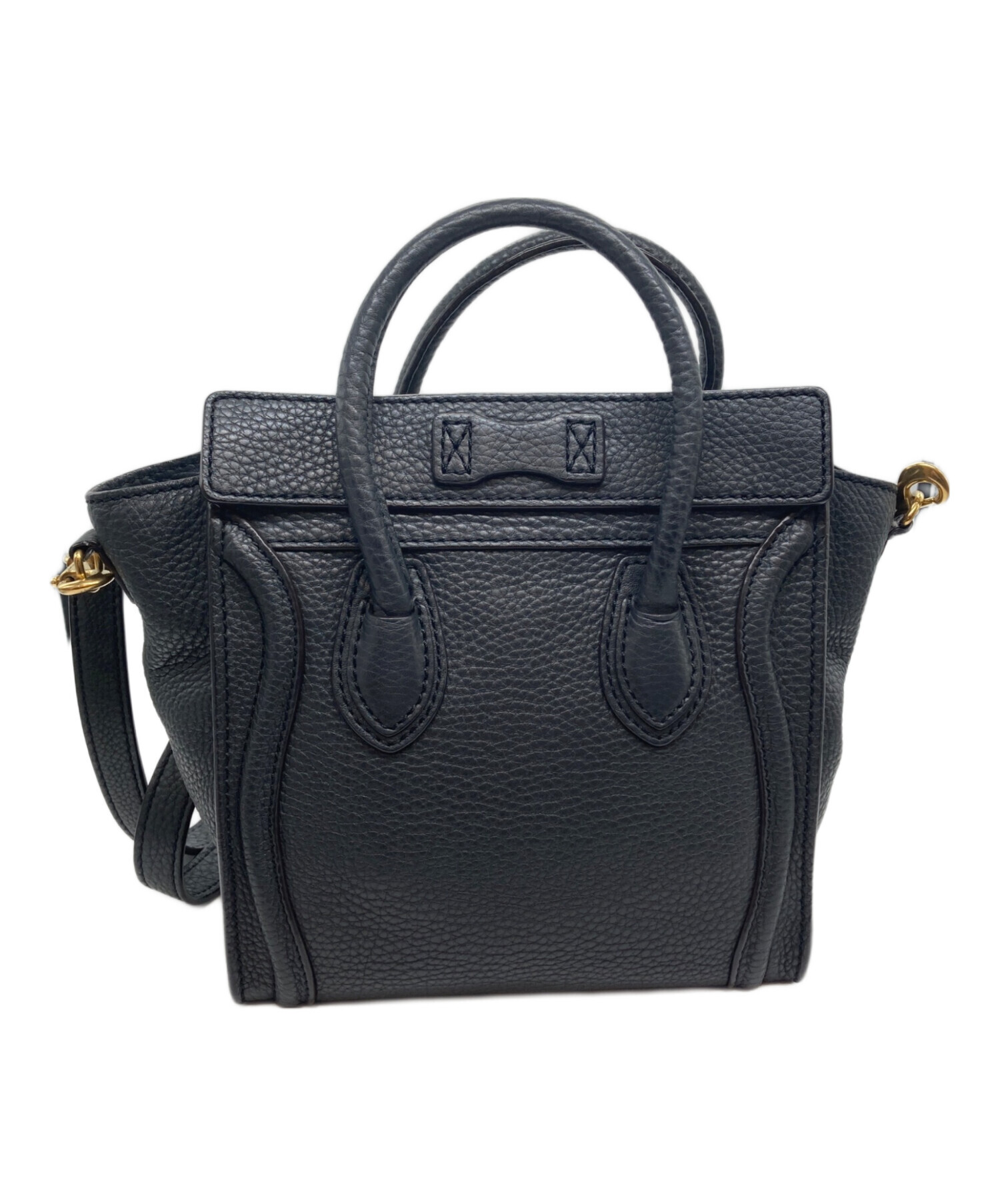 【新品同様・レア】セリーヌ CELINE ラゲージ ナノ ショッパー バッグ セリーヌ CELINE ラゲージナノショッパー 189243 ブラック