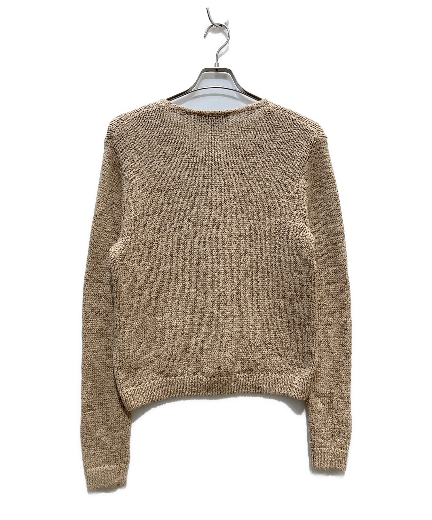 中古・古着通販】ZARA (ザラ) ルスティックニットジャケット ベージュ 