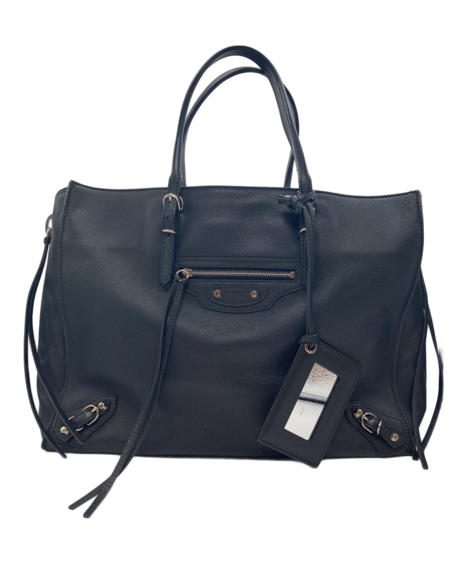 中古・古着通販】BALENCIAGA (バレンシアガ) ペーパーミニハンドバッグ 