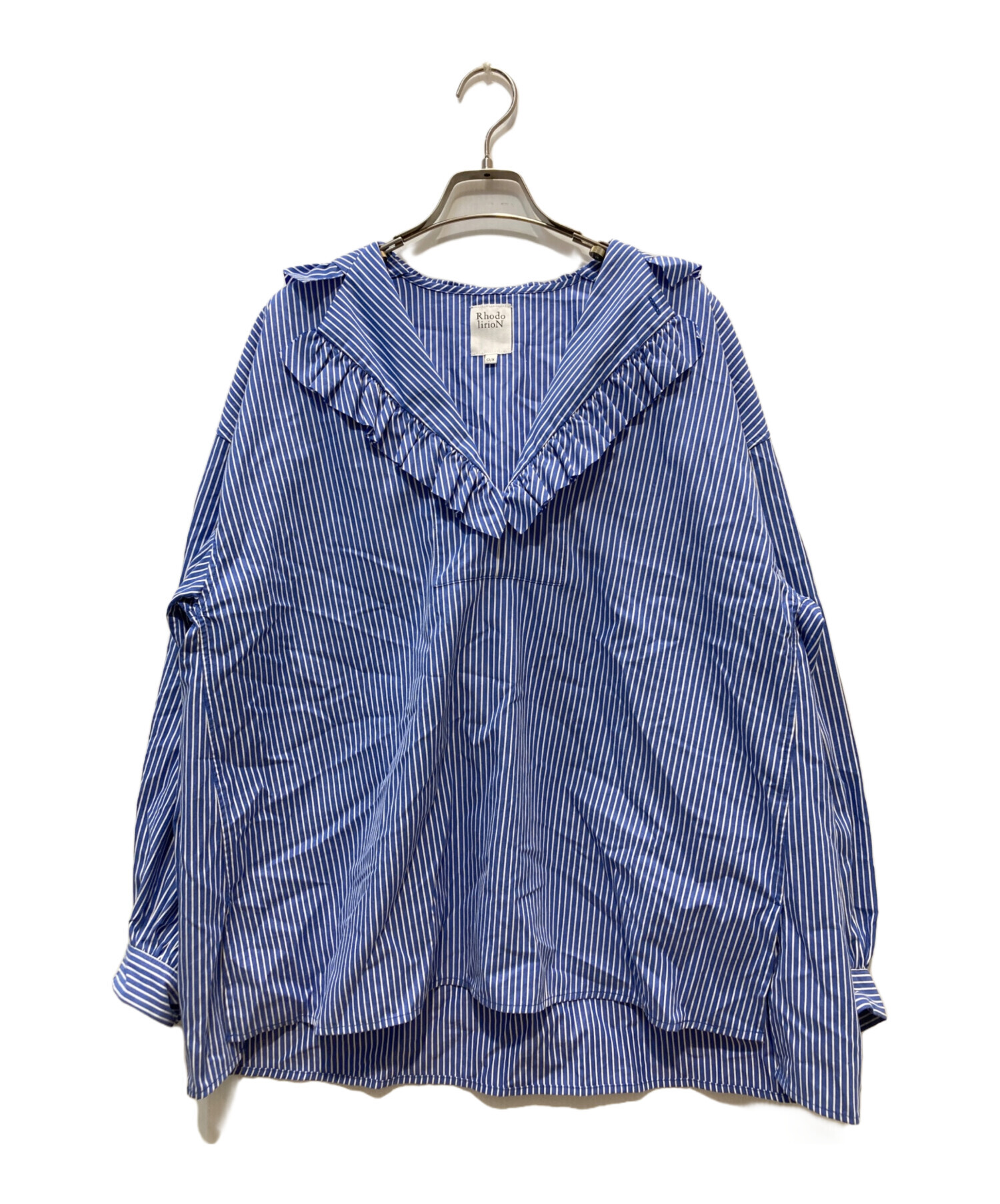 中古・古着通販】Rhodo lirioN (ロドリリオン) フリルフーディーシャツ