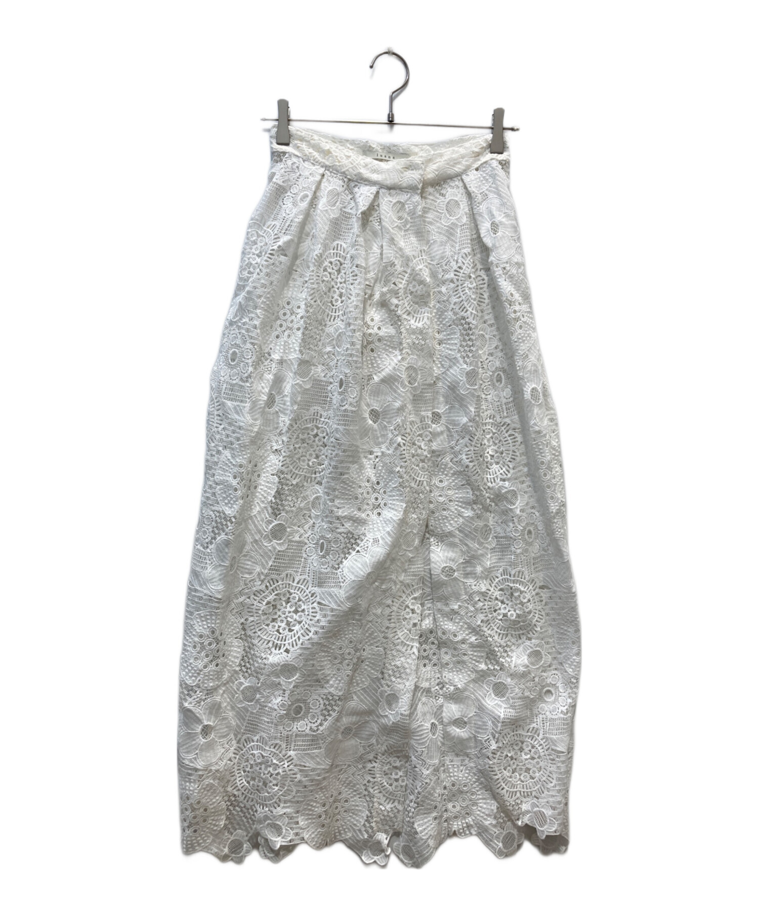 中古・古着通販】Luana (ルアナ) レースラップスカート ホワイト