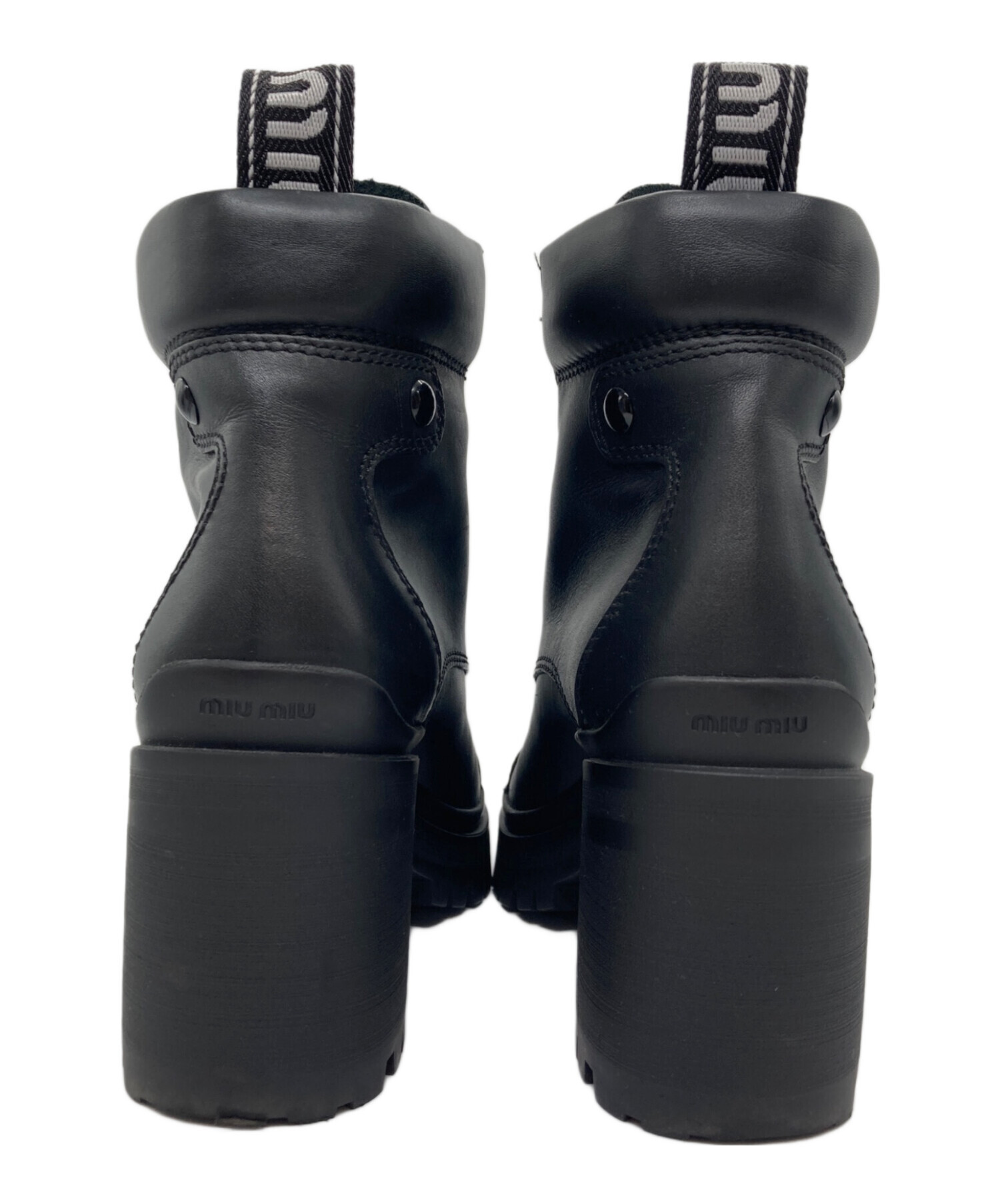 【箱付】MIUMIU　ミュウミュウ　レインブーツ　ブラック　黒 brand-td-store_00032629