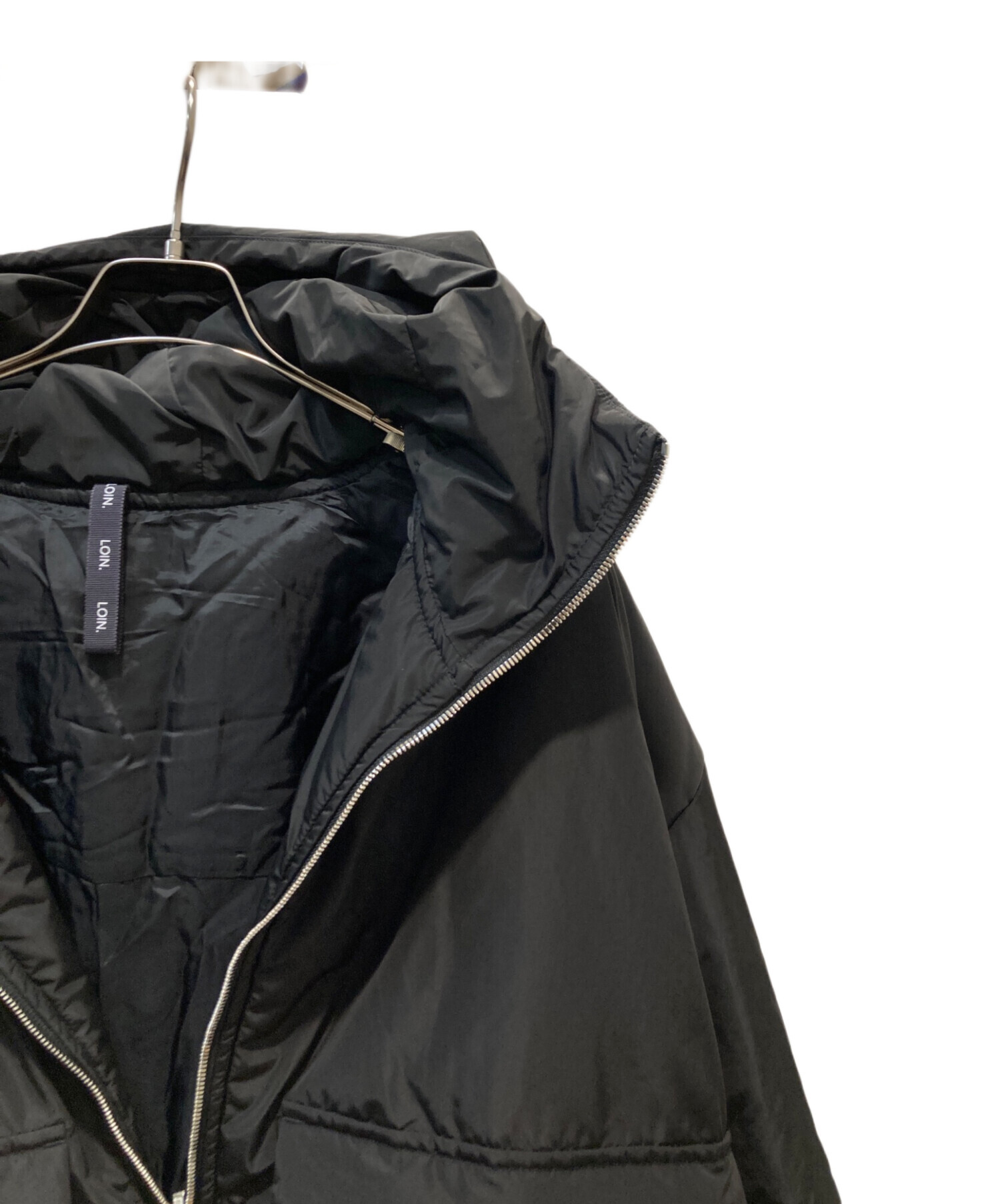 中古・古着通販】loin. (ロワン) padding coat blouson ブラック 