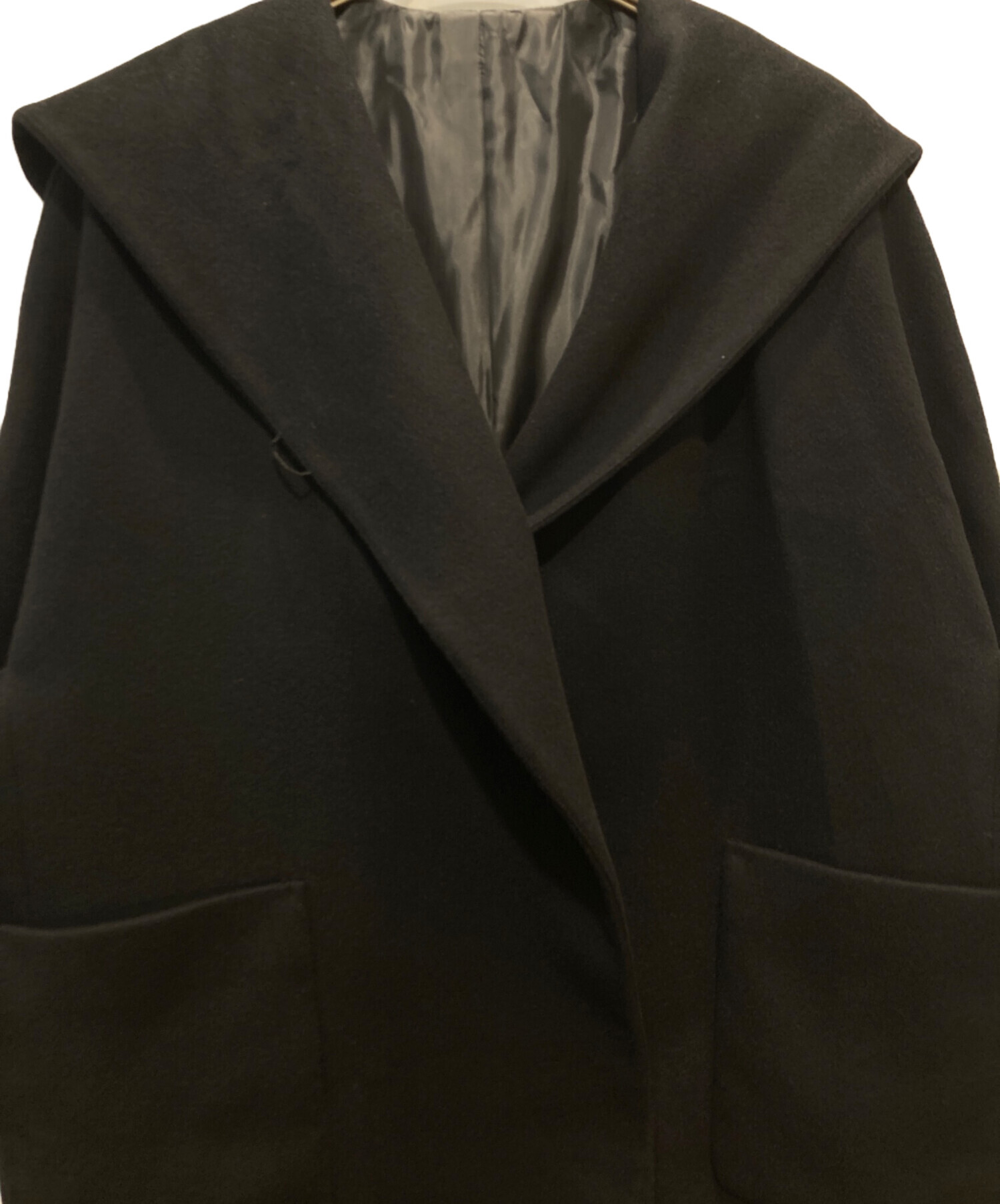 ☆gypsohila☆ジプソフィア ヘリンボーンコート　美品　ブラック 中古・古着通販】Gypsohila (ジプソフィア) Long Opera Coat ブラック