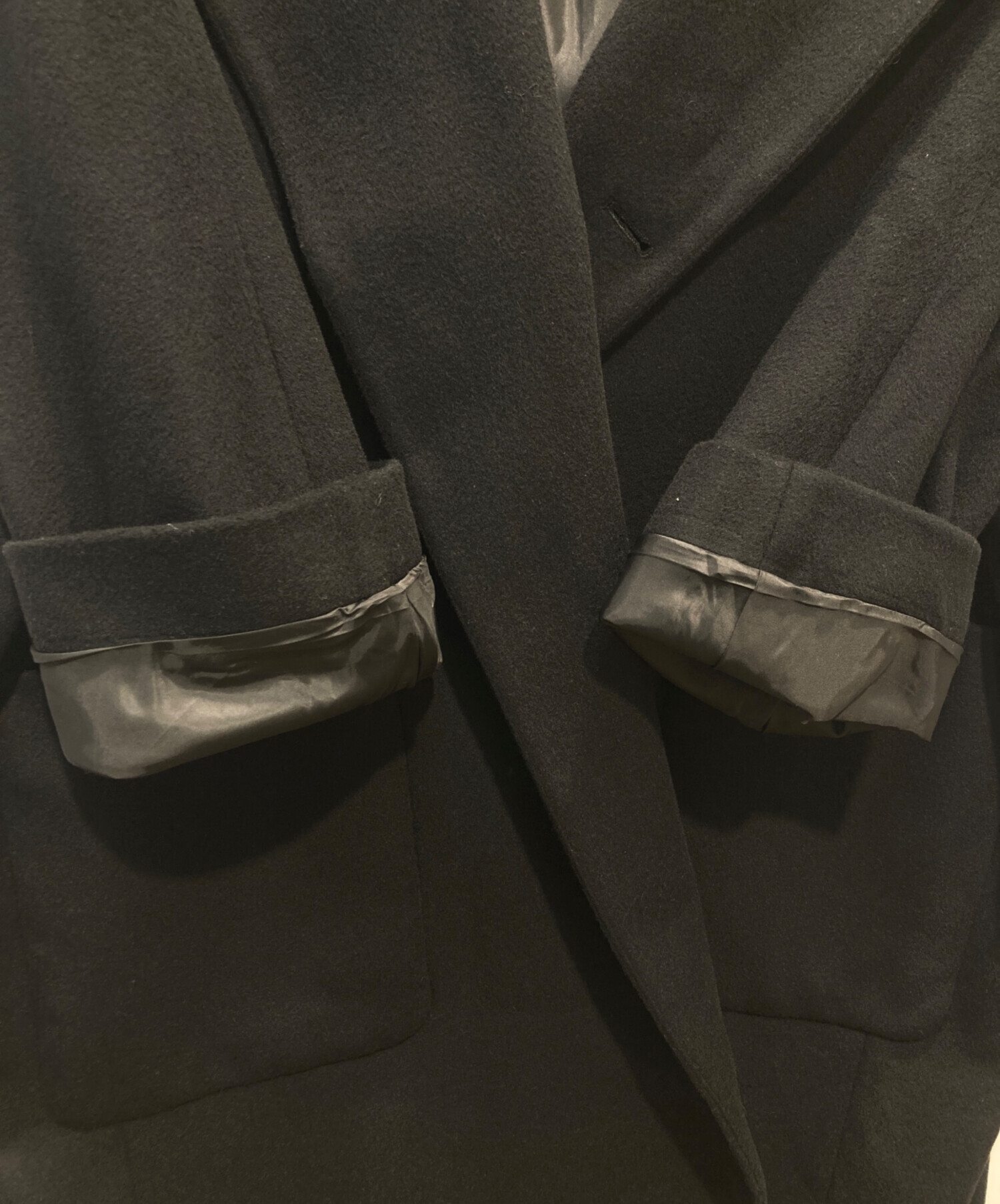 中古・古着通販】Gypsohila (ジプソフィア) Long Opera Coat ブラック 