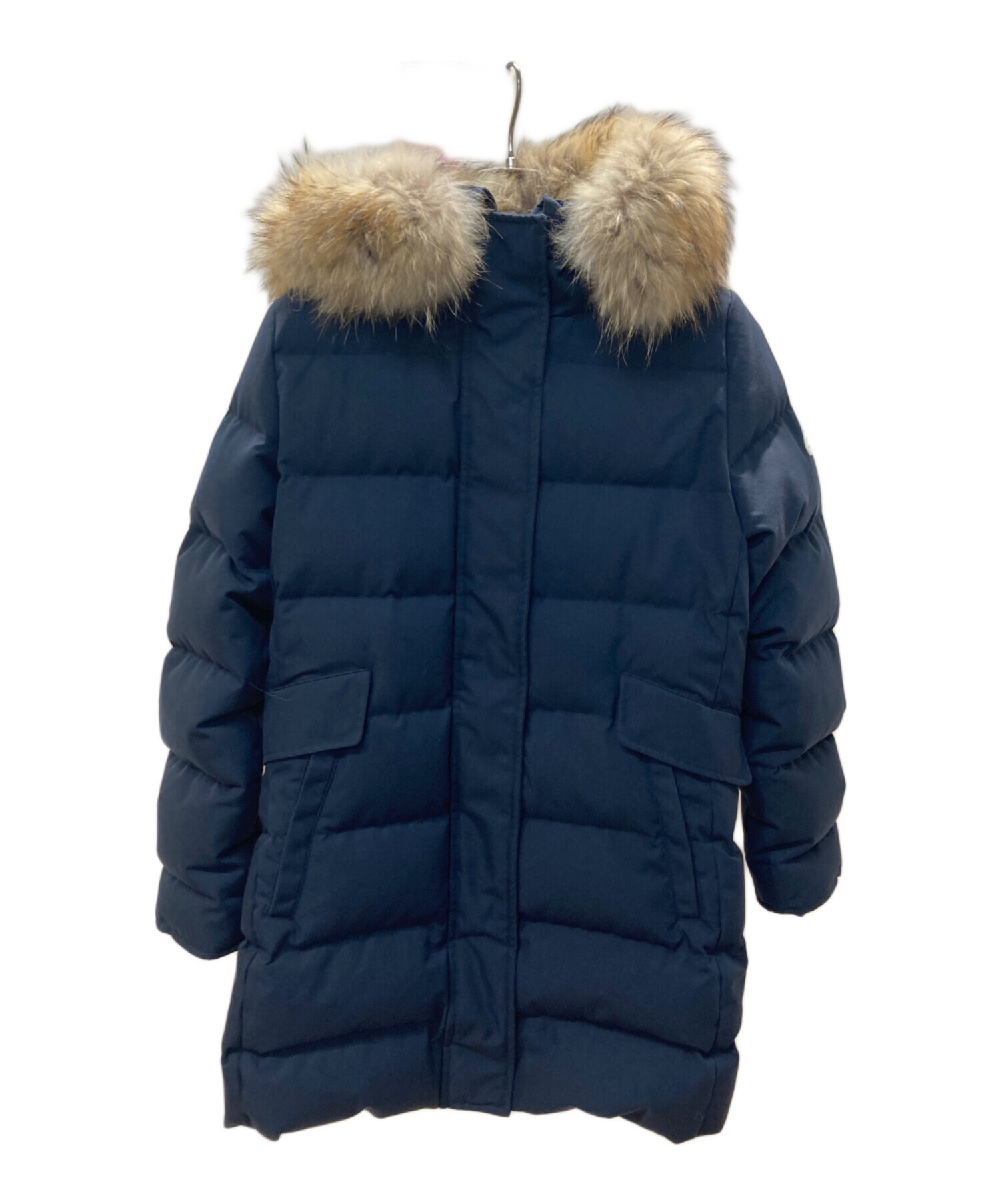 PYRENEX ネイビー ダウンジャケット ファー付きサイズ40