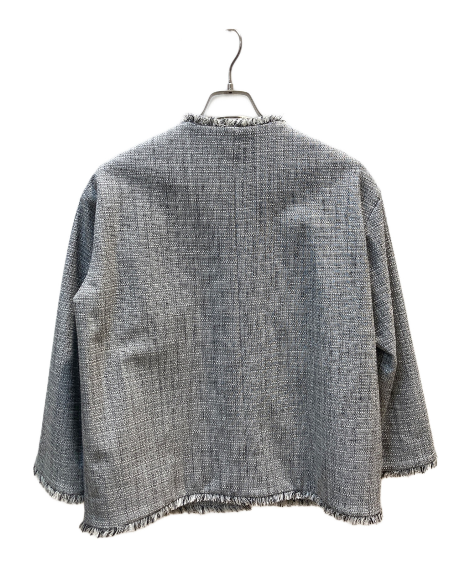 中古・古着通販】PLST (プラステ) ツイードメタルボタンジャケット