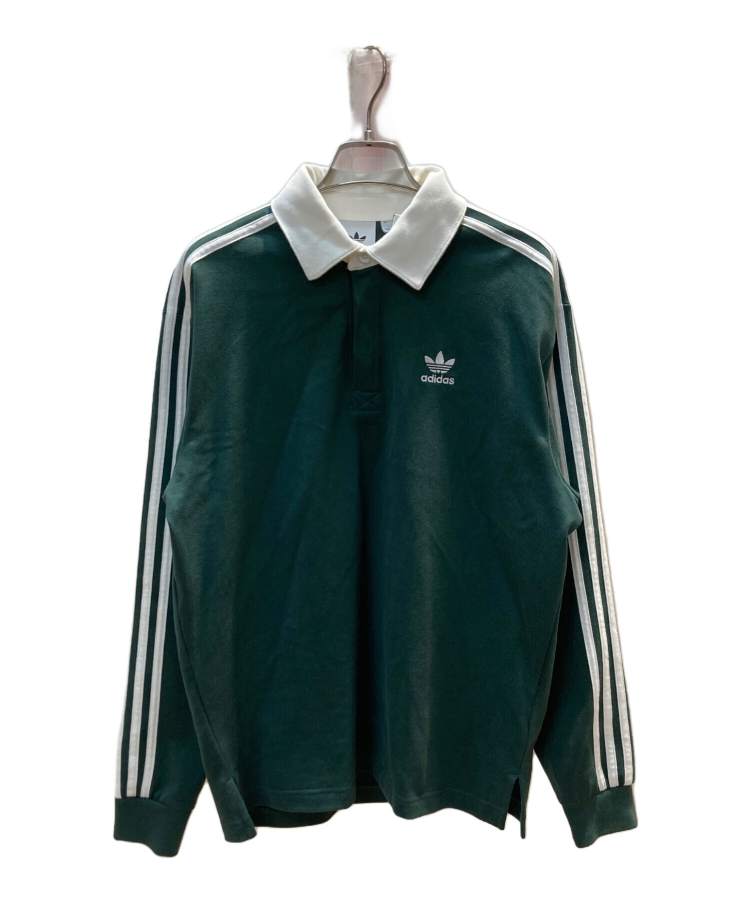 中古・古着通販】adidas (アディダス) ラグビーポロシャツ ブラック