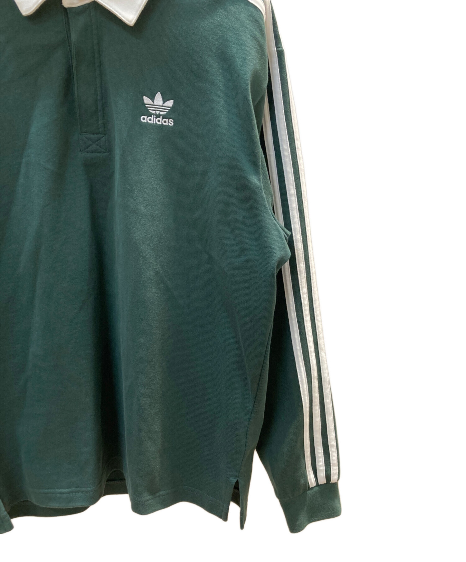 中古・古着通販】adidas (アディダス) ラグビーポロシャツ ブラック 