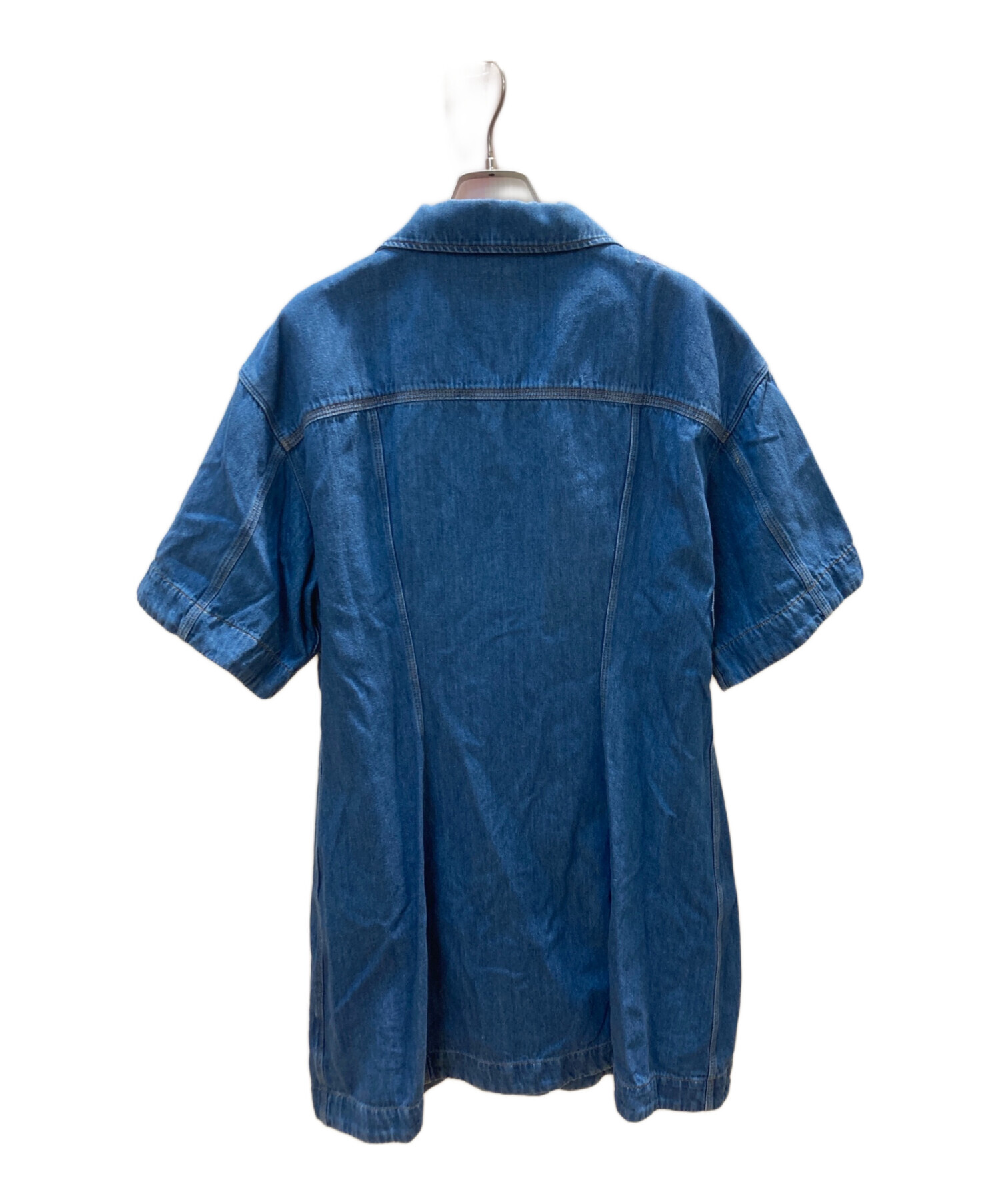 DIESEL 新品 未使用 ディーゼル シャツ ブルー DIESEL（ディーゼル） 美品 ロゴ刺繍 デニムシャツ シャツジャケット L