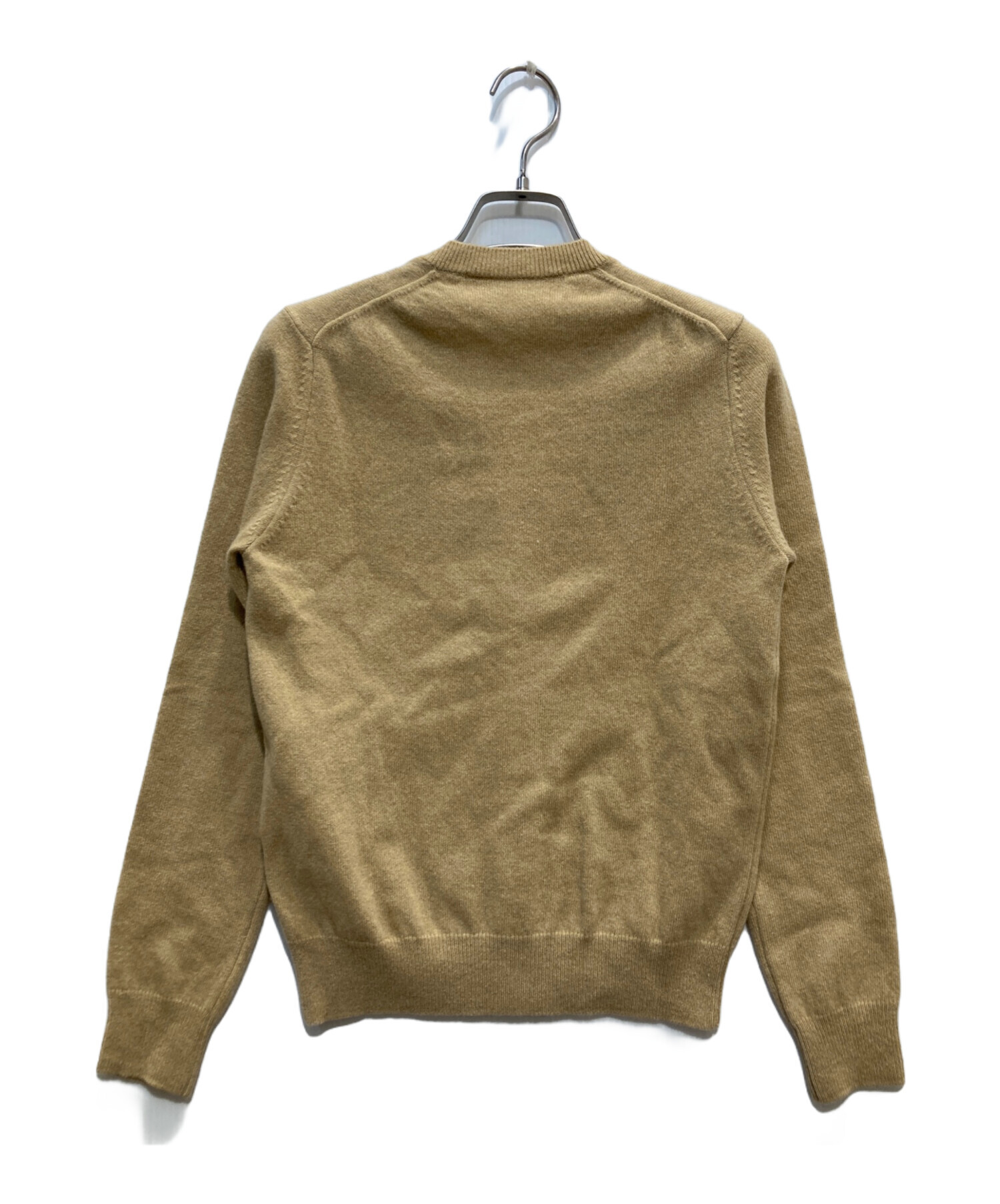 コムデギャルソン カーディガン ワッペン ベージュ 中古・古着通販】PLAY COMME des GARCONS (プレイコムデギャルソン