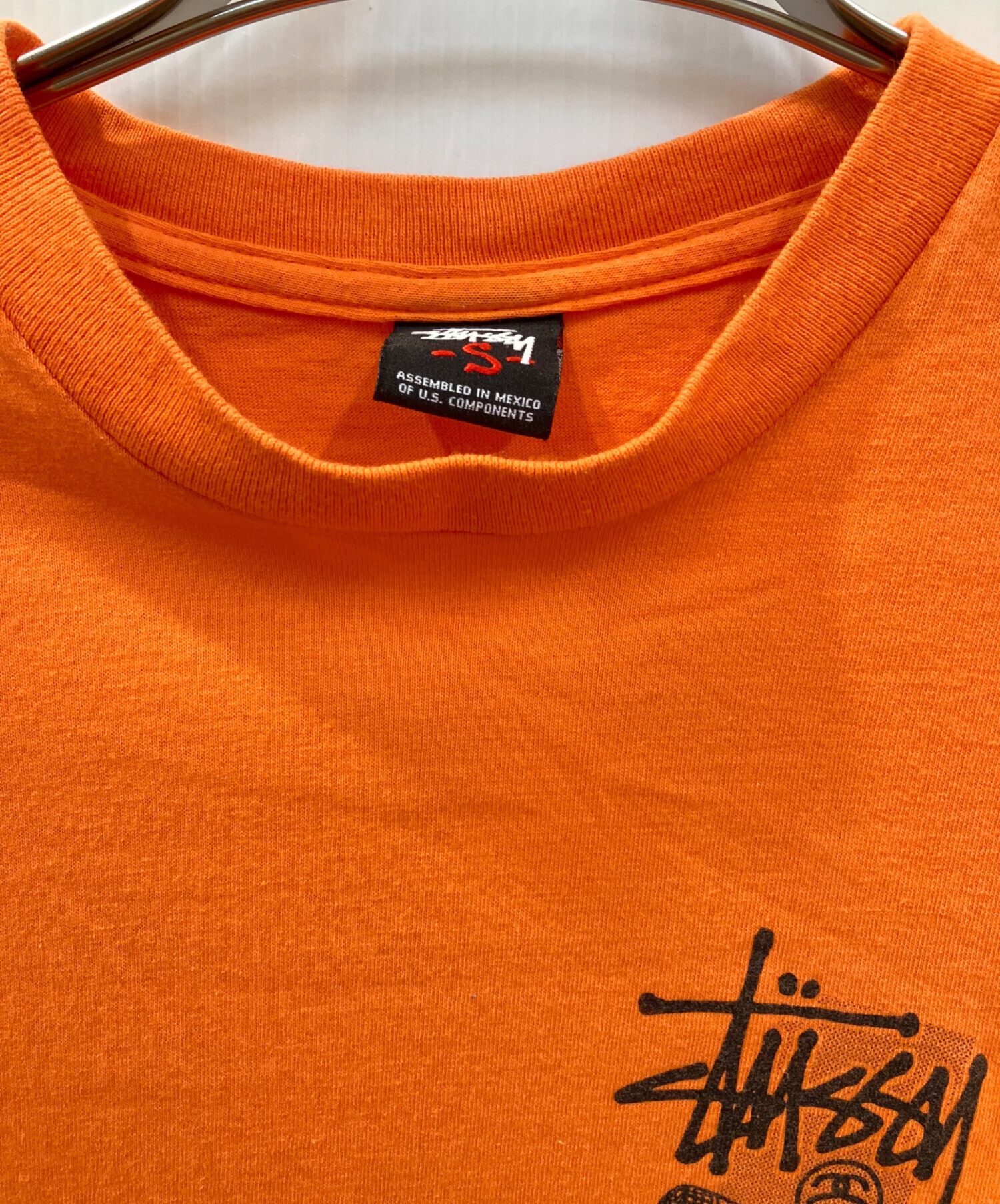 中古・古着通販】stussy (ステューシー) Tシャツ オレンジ サイズ:S