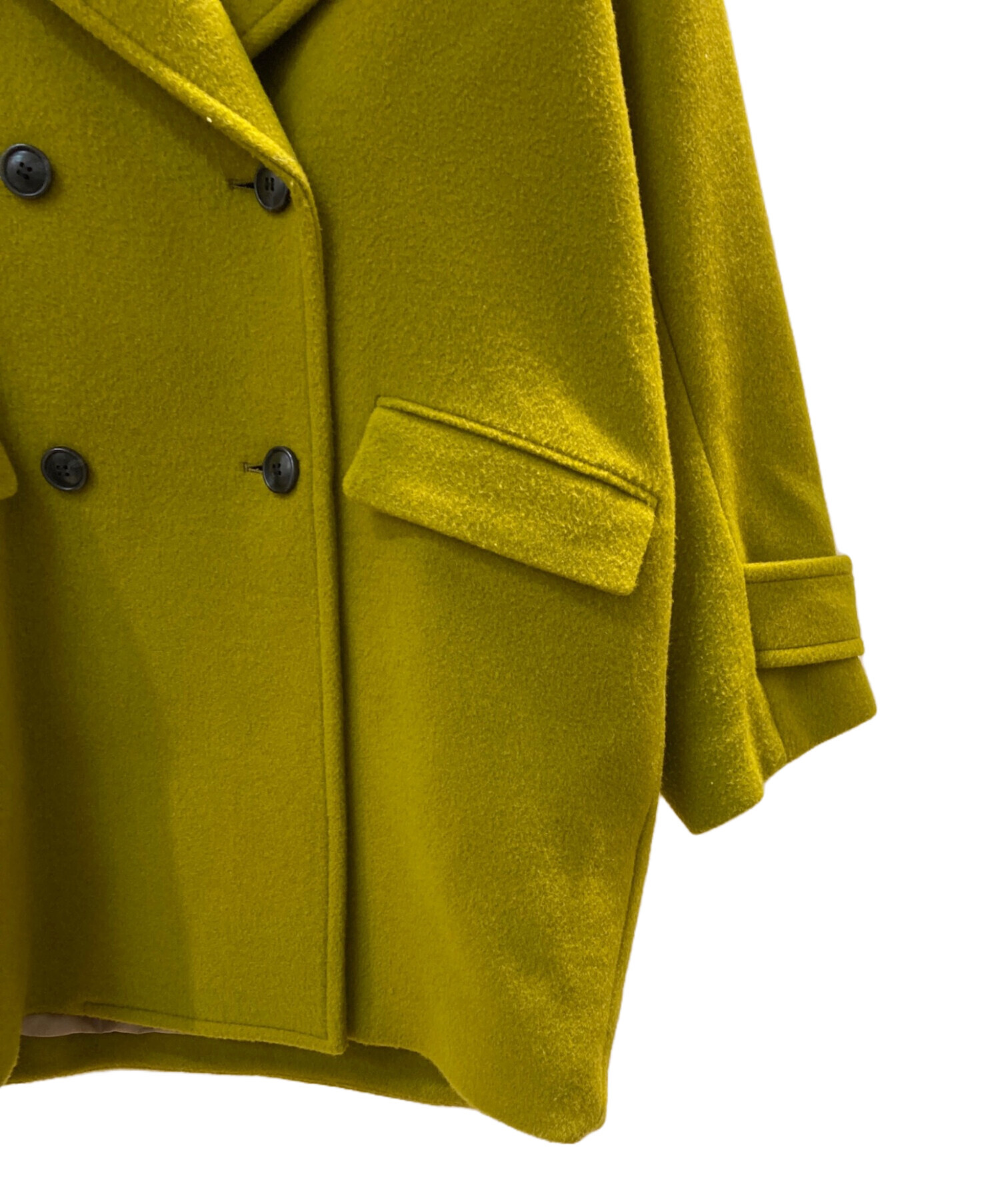 中古・古着通販】ROSE BUD (ローズバッド) big Pコート イエロー