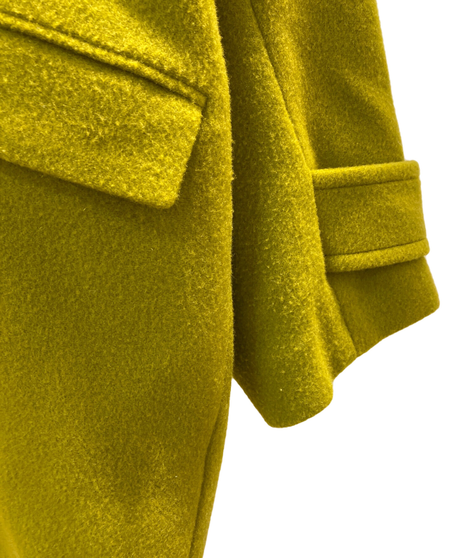 中古・古着通販】ROSE BUD (ローズバッド) big Pコート イエロー