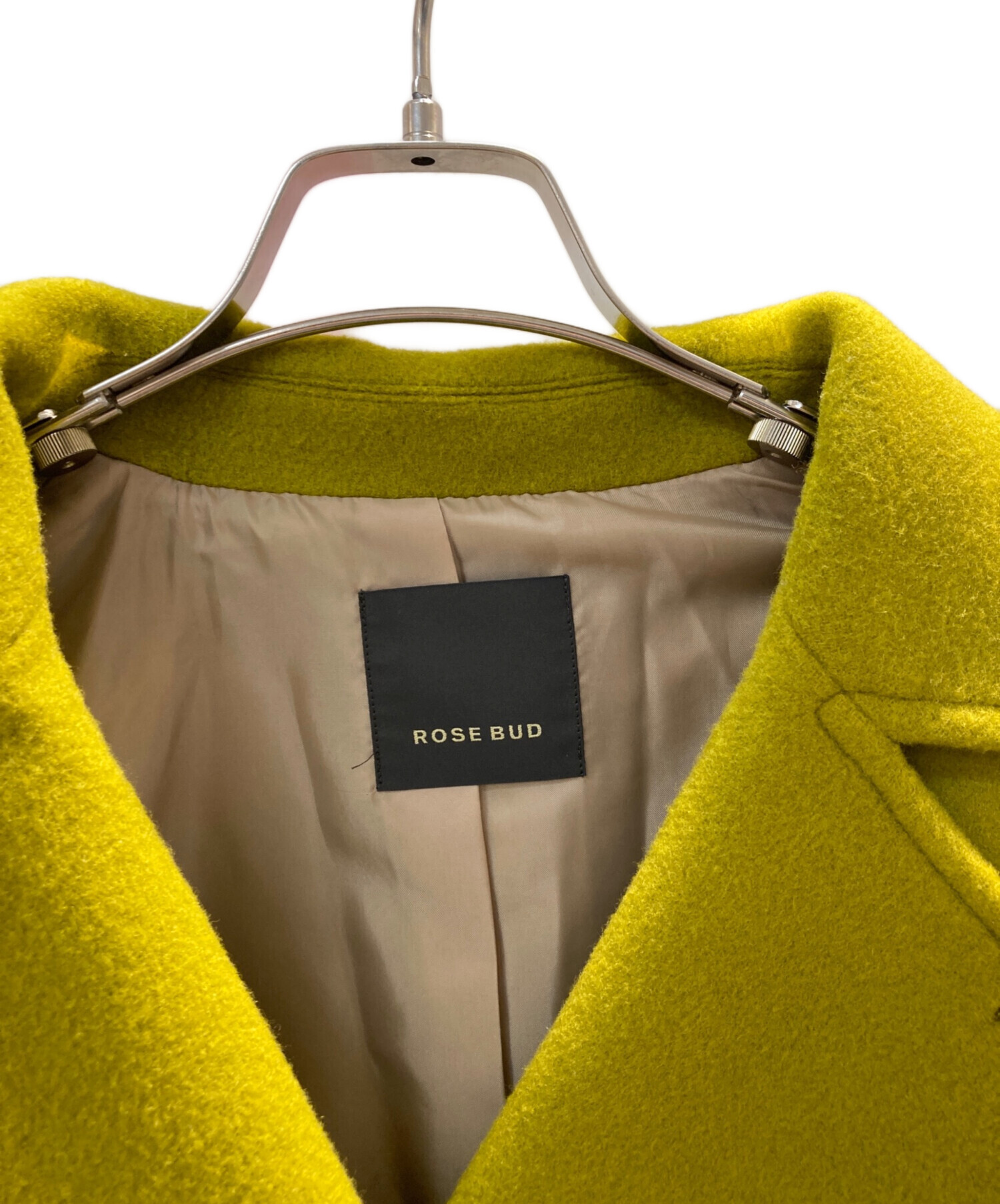 中古・古着通販】ROSE BUD (ローズバッド) big Pコート イエロー