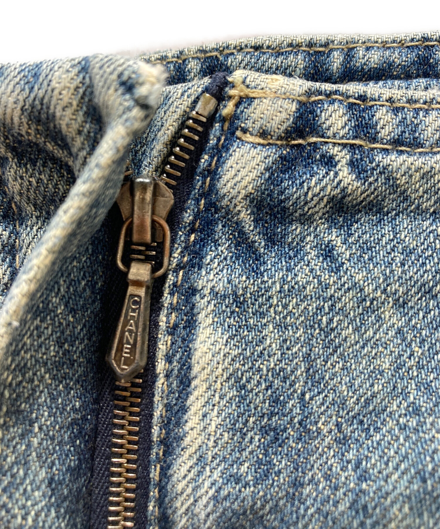 中古・古着通販】CHANEL (シャネル) デニムクロップドパンツ 