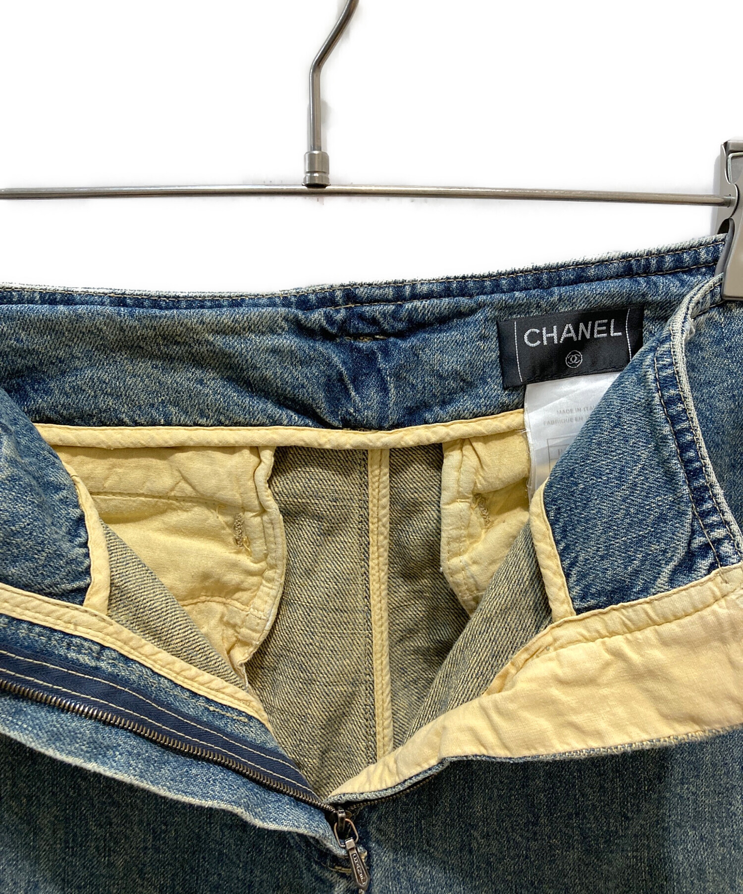 中古・古着通販】CHANEL (シャネル) デニムクロップドパンツ 