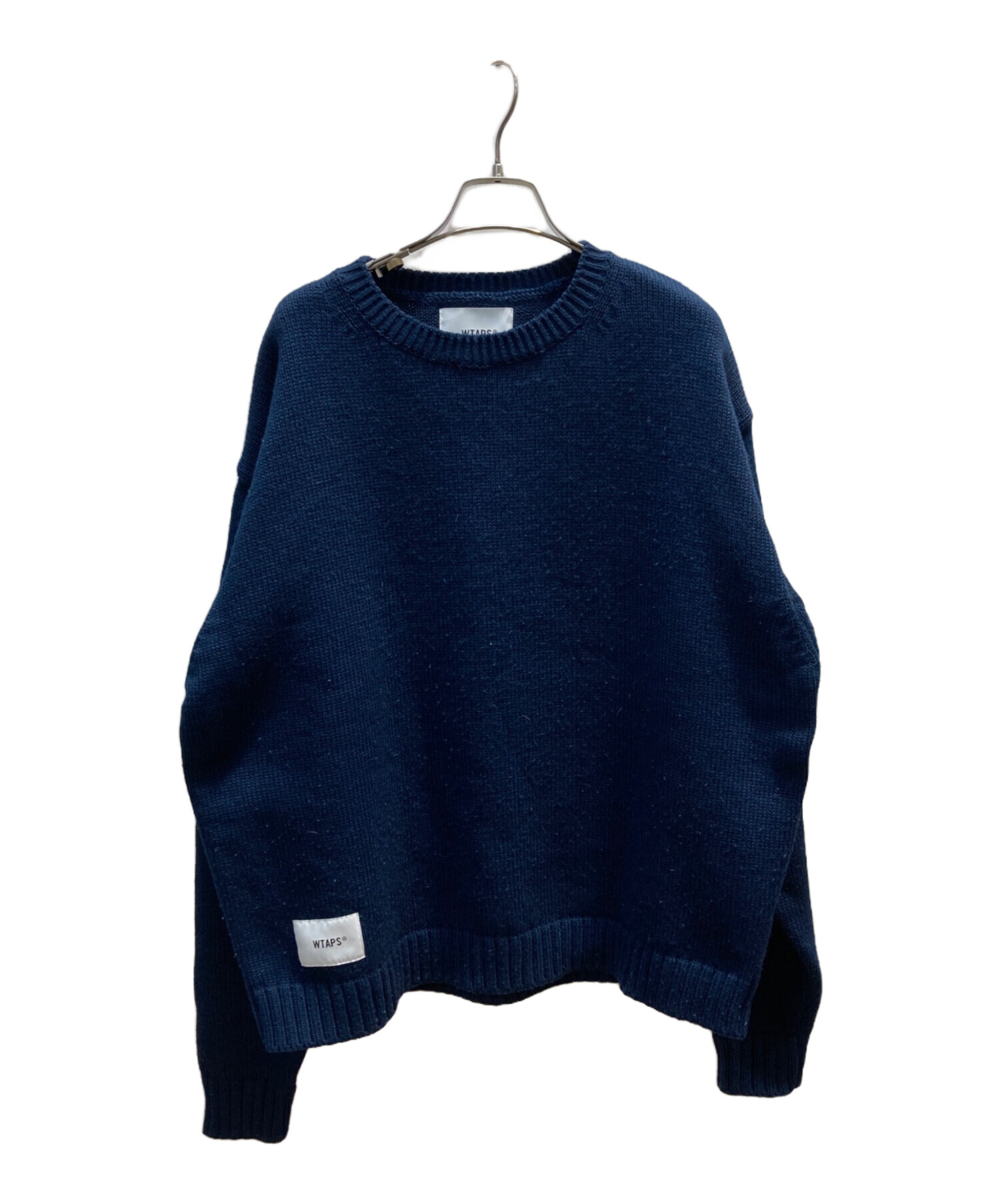 中古・古着通販】WTAPS (ダブルタップス) CREW NECK SWEATER ネイビー 