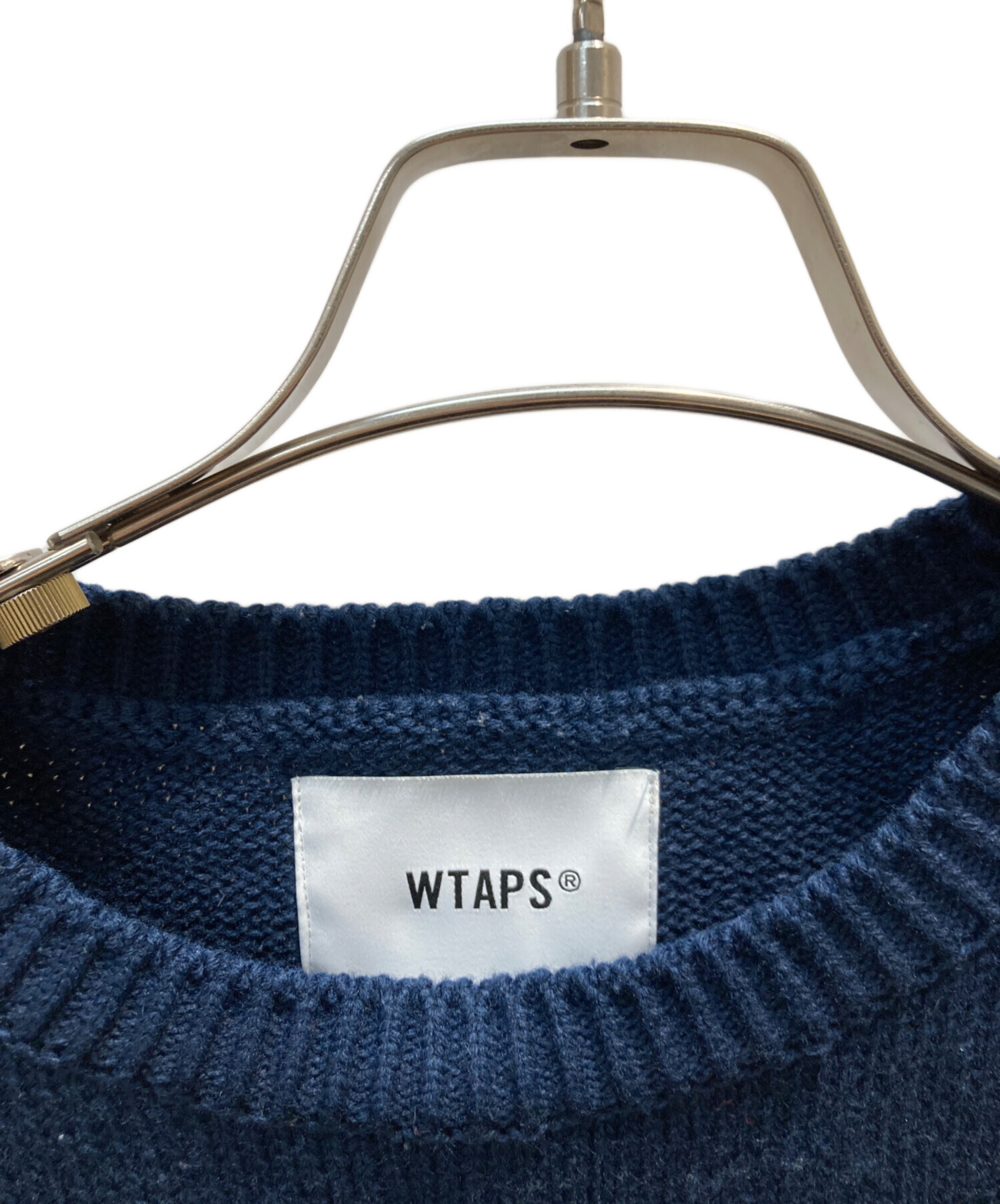 中古・古着通販】WTAPS (ダブルタップス) CREW NECK SWEATER ネイビー 
