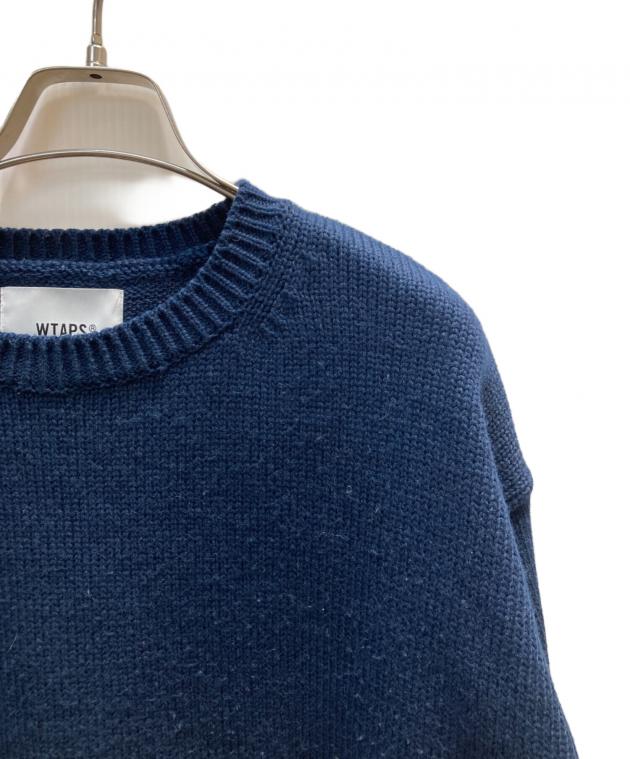 中古・古着通販】WTAPS (ダブルタップス) CREW NECK SWEATER ネイビー
