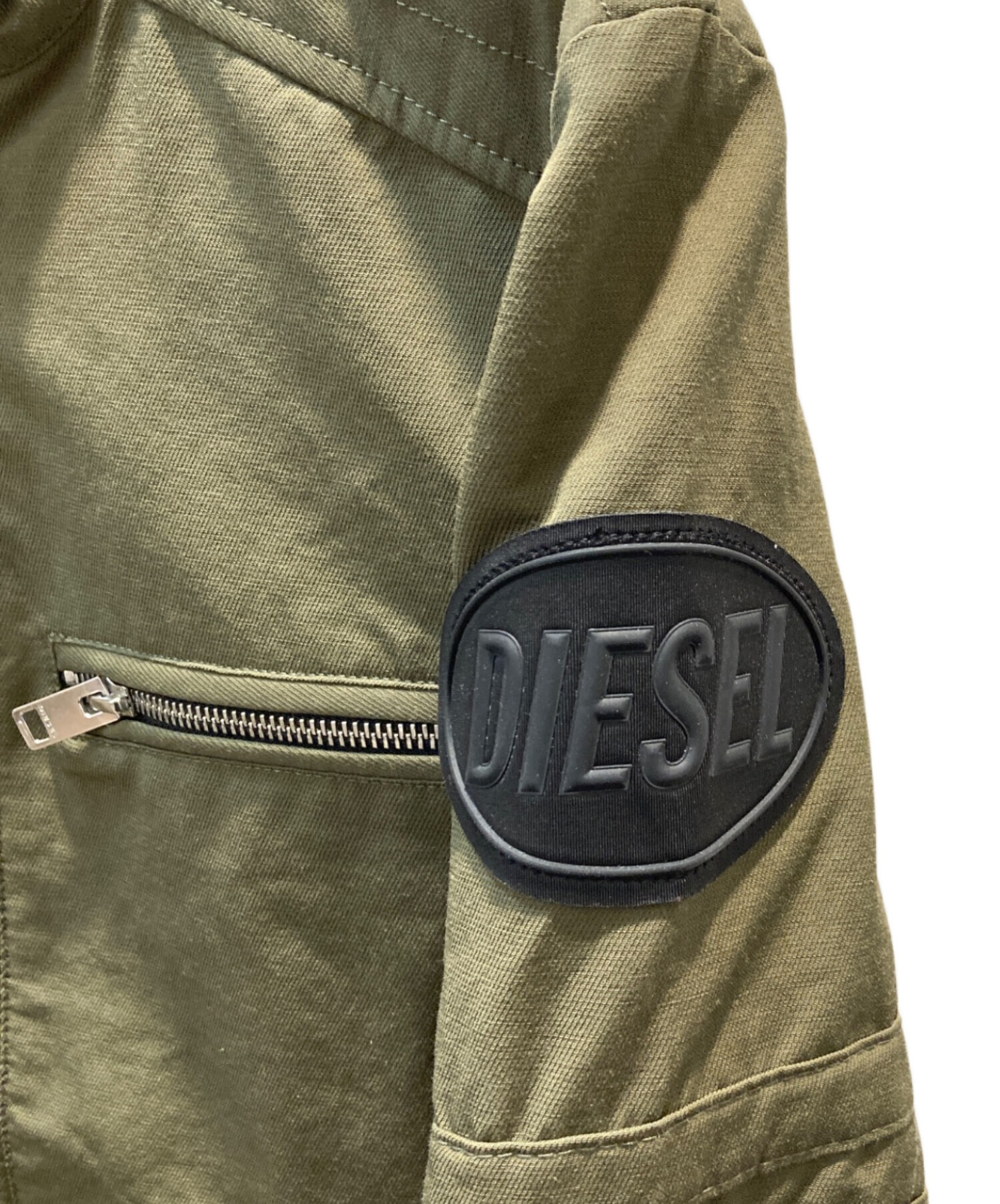 【美品】Diesel モスグリーン　ジャケット 中古・古着通販】DIESEL (ディーゼル) 加工M65ミリタリージャケット