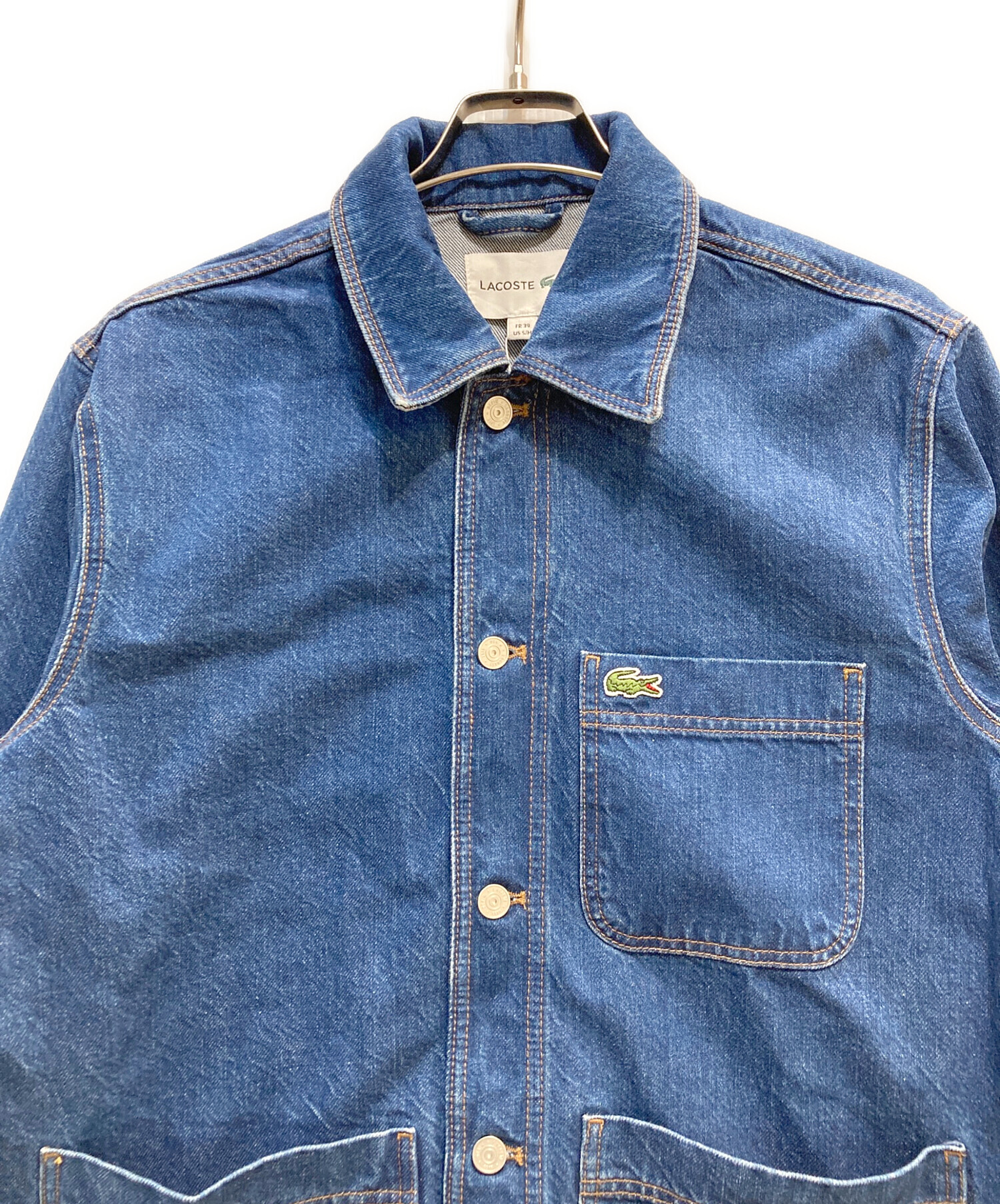 中古・古着通販】LACOSTE (ラコステ) デニムジャケット インディゴ