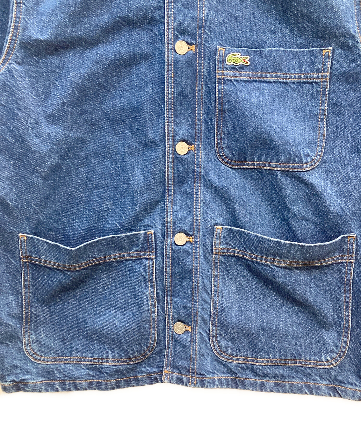 中古・古着通販】LACOSTE (ラコステ) デニムジャケット インディゴ
