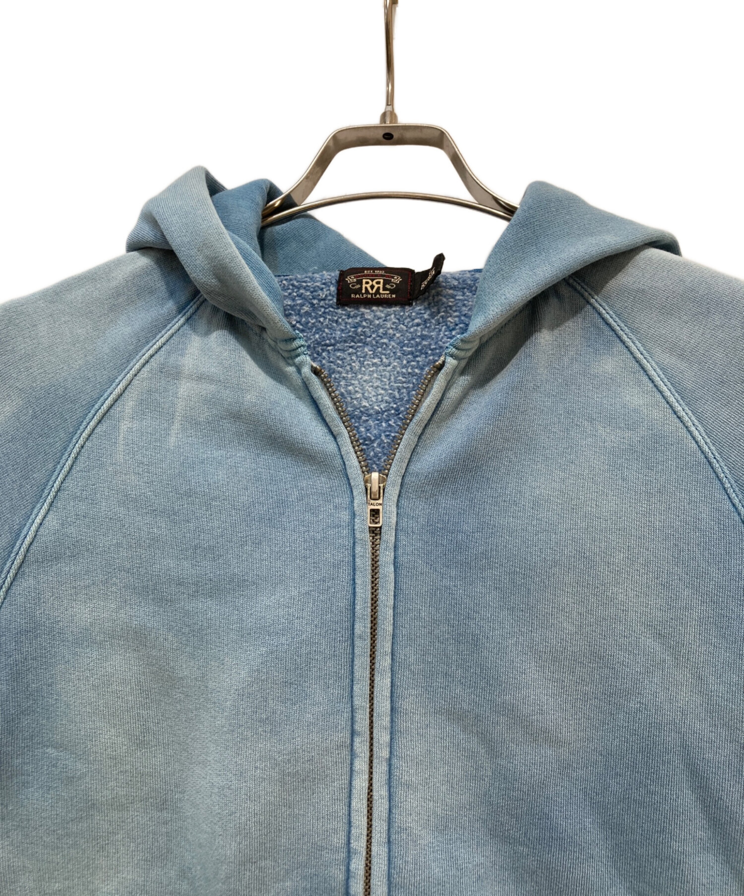 中古・古着通販】RRL (ダブルアールエル) ジップパーカー スカイブルー 