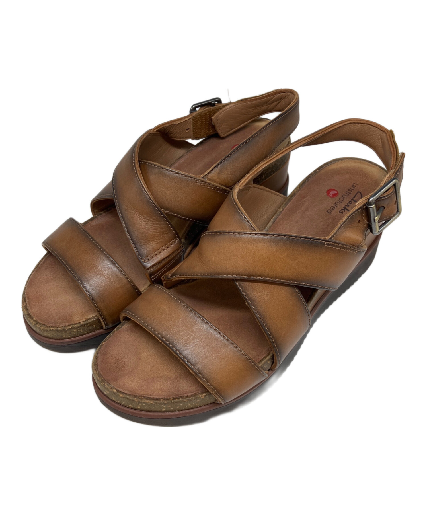 中古・古着通販】CLARKS (クラークス) サンダル ブラウン サイズ:23.5