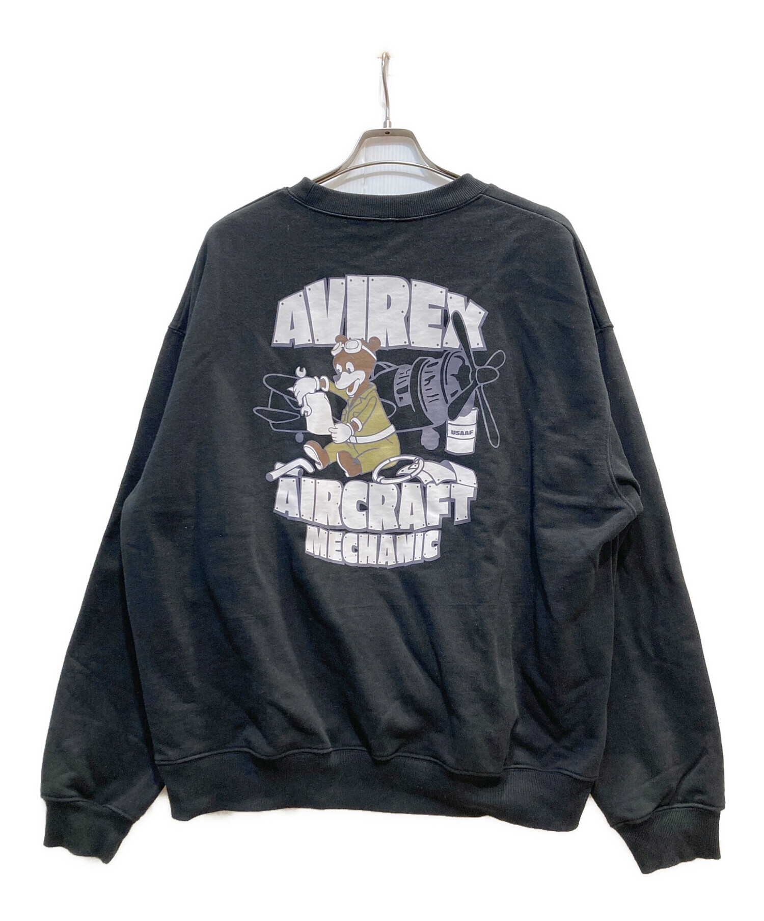 中古・古着通販】AVIREX (アヴィレックス) スウェット ブラック サイズ 