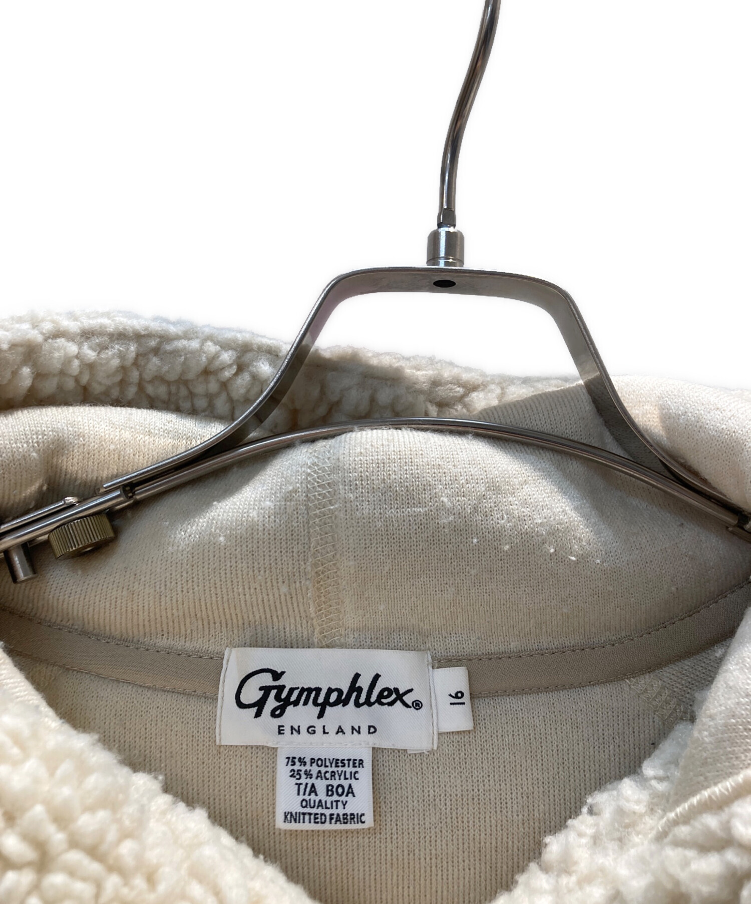 中古・古着通販】Gymphlex (ジムフレックス) ボアジャケット ベージュ 
