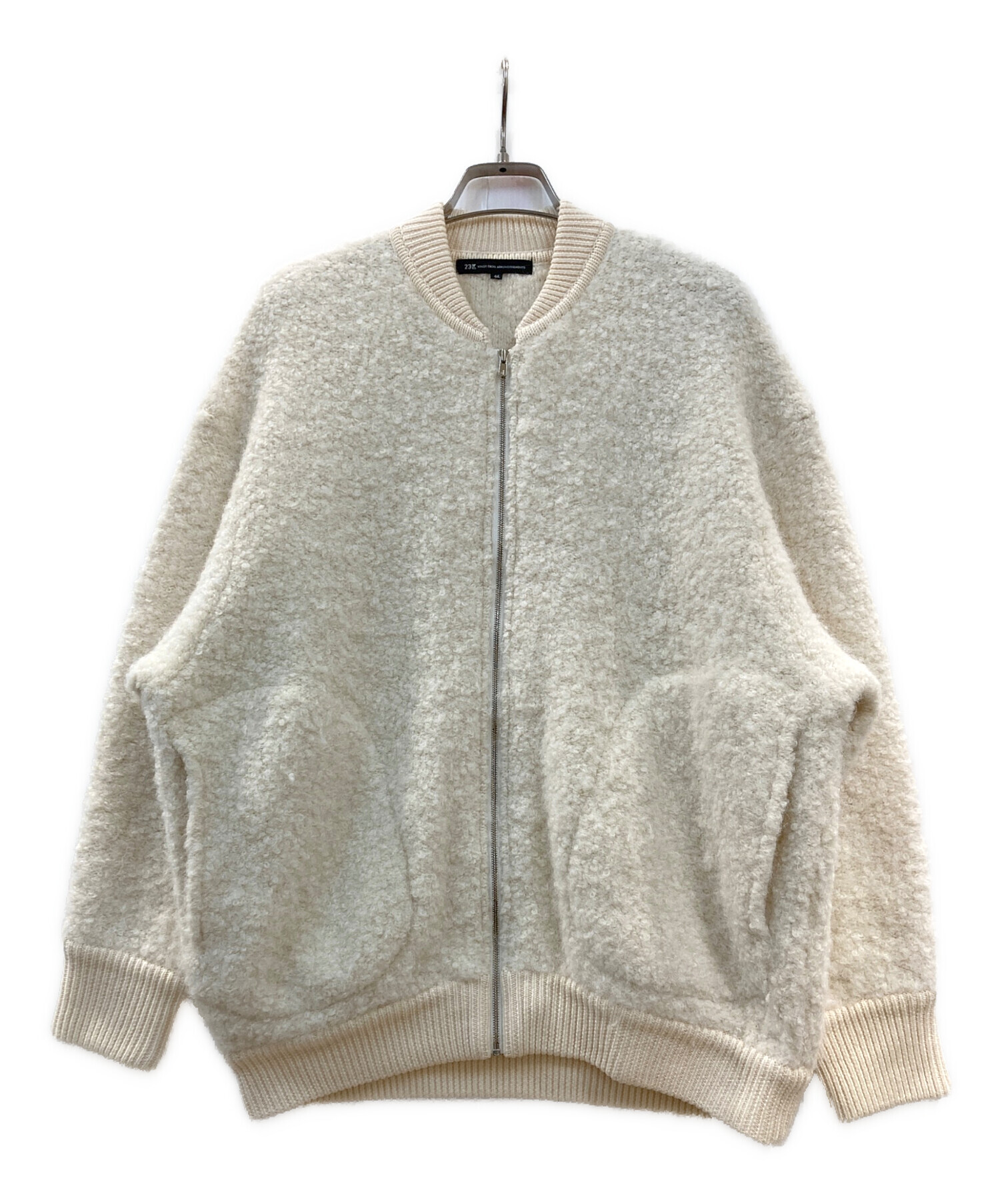 23区　アルパカ入りニットブルゾン 中古・古着通販】23区 (ニジュウサンク) アルパカ混ニットブルゾン