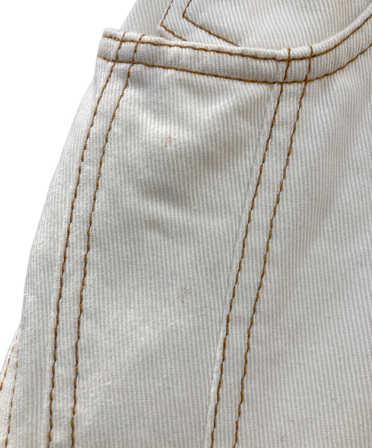 MUGLER ミュグレー デニムパンツ レディース 【古着】【中古】 中古・古着通販】Mugler (ミュグレー) デニムパンツ ホワイト サイズ