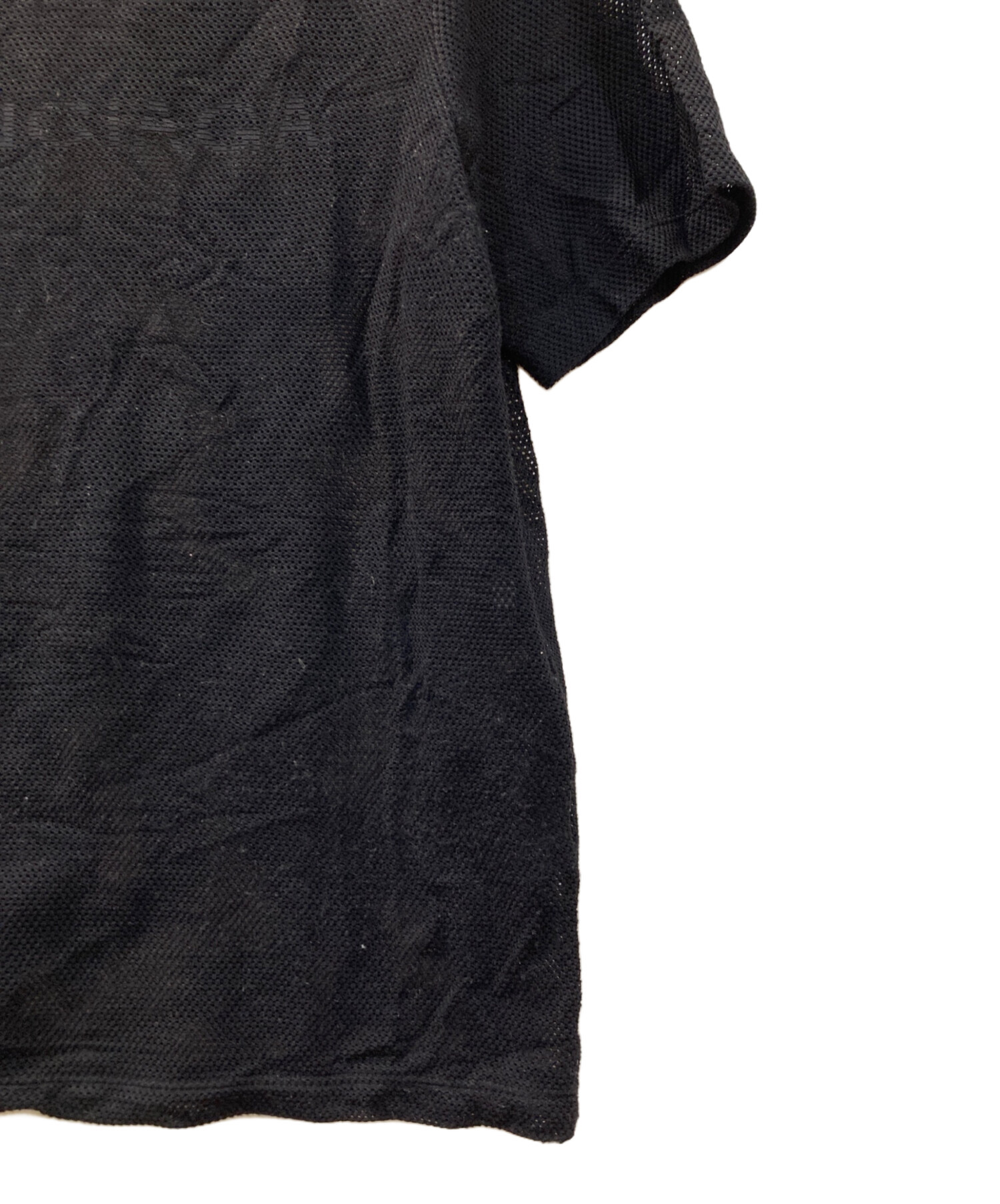 中古・古着通販】BALENCIAGA (バレンシアガ) メッシュtシャツ ブラック