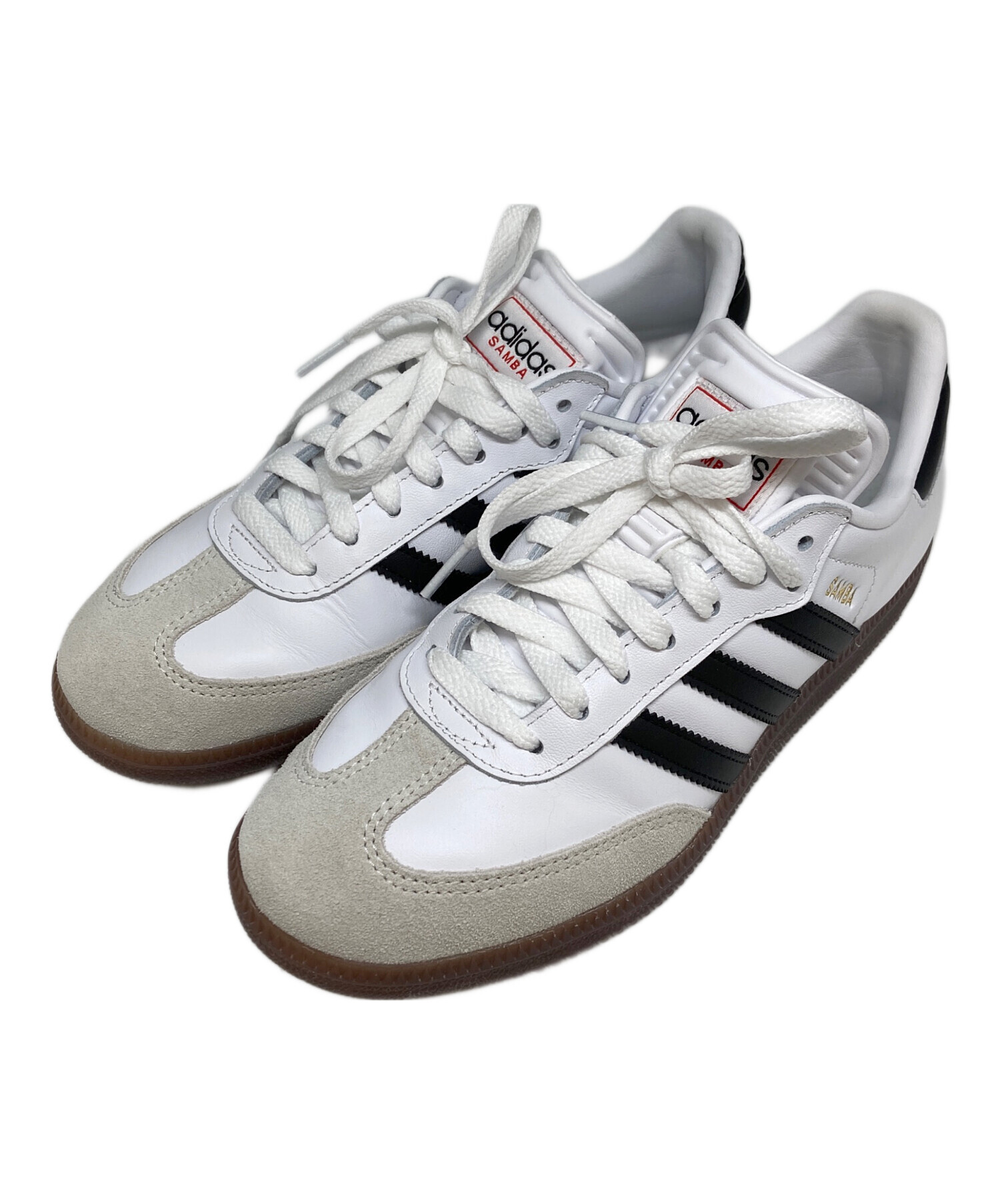 中古・古着通販】adidas (アディダス) ホワイトサンバ ローカット 