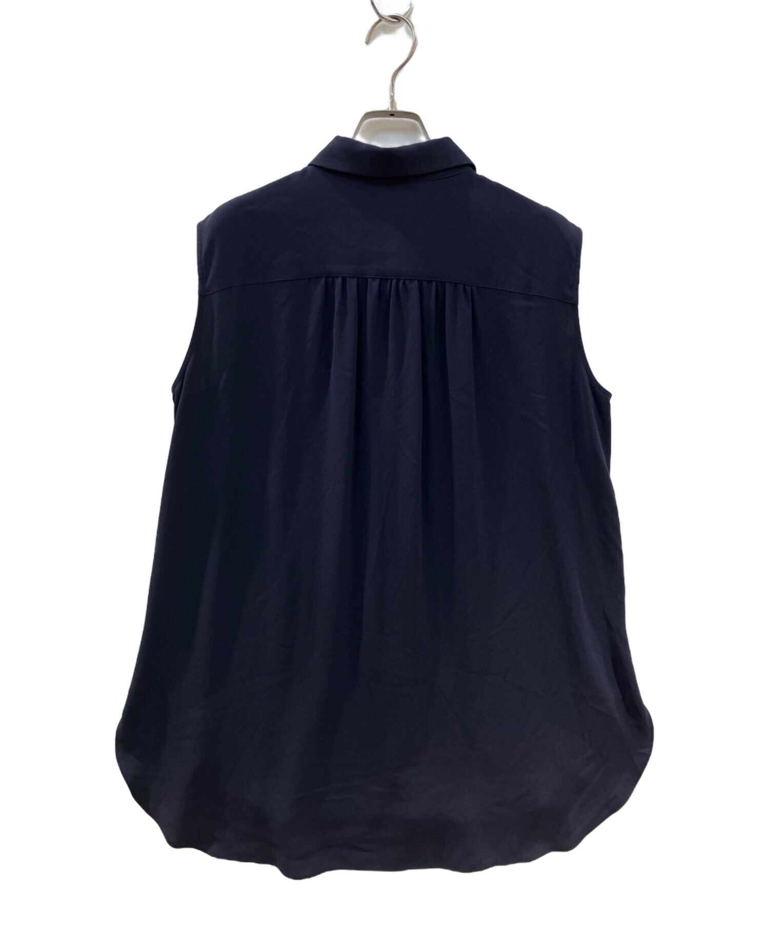 Theory Luxe Live2 Daisy ネイビーブラウスセオリーリュクス 中古・古着通販】theory luxe (セオリーリュクス) ノースリーブ