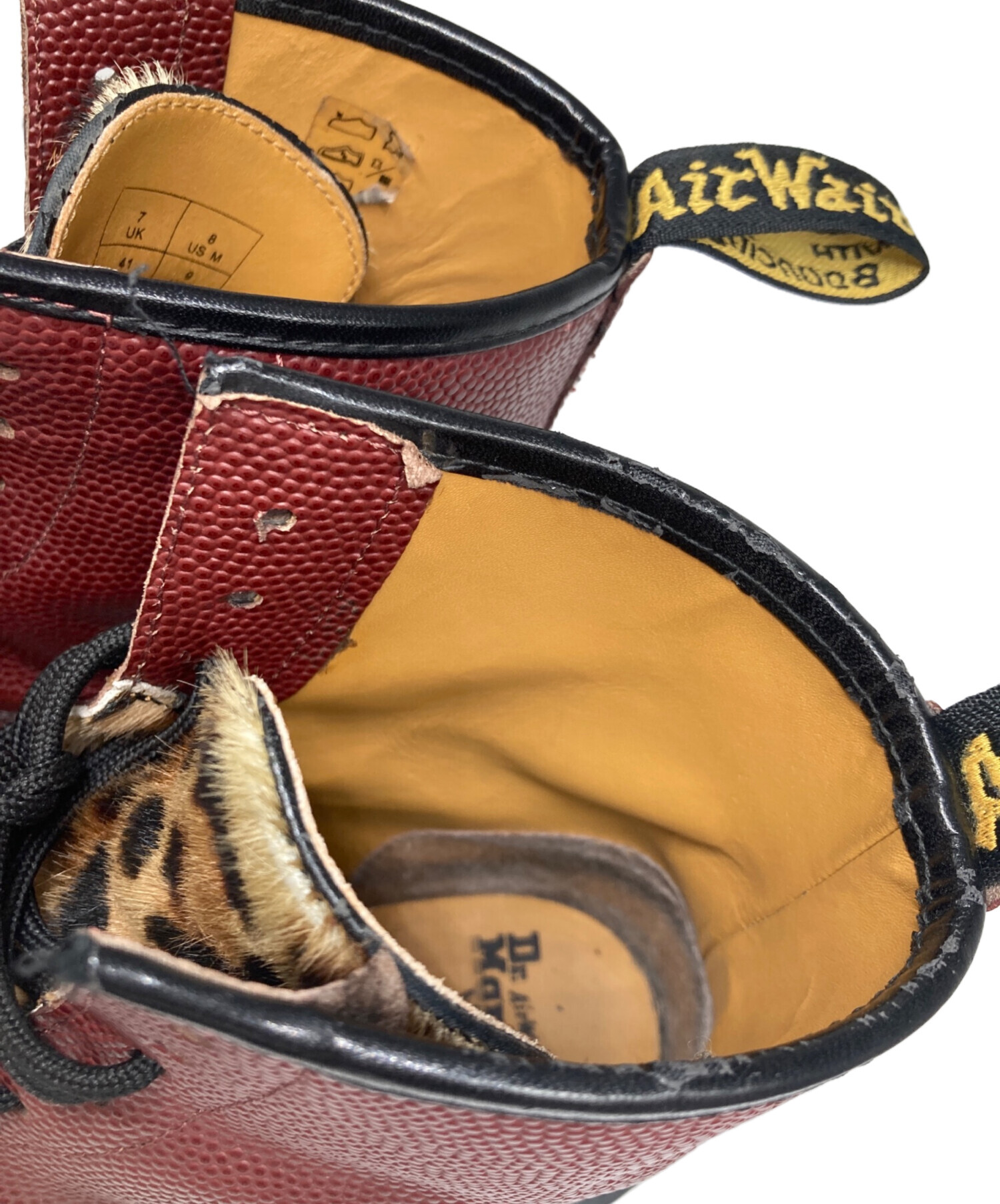 【未使用級】Dr.Martens stussyレオパード　8ホールブーツ 中古・古着通販】Dr.Martens (ドクターマーチン) stussy (ステューシー