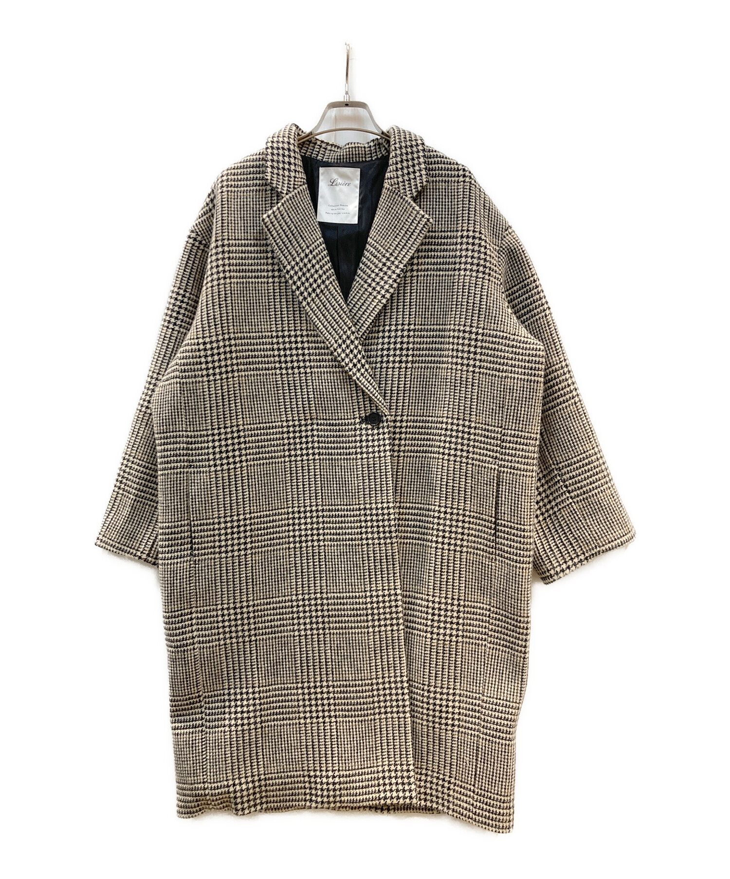 中古・古着通販】Lisiere (リジェール) CHECK W COAT チェック 中古・古着通販】Lisiere (リジェール) CHECK W COAT チェック