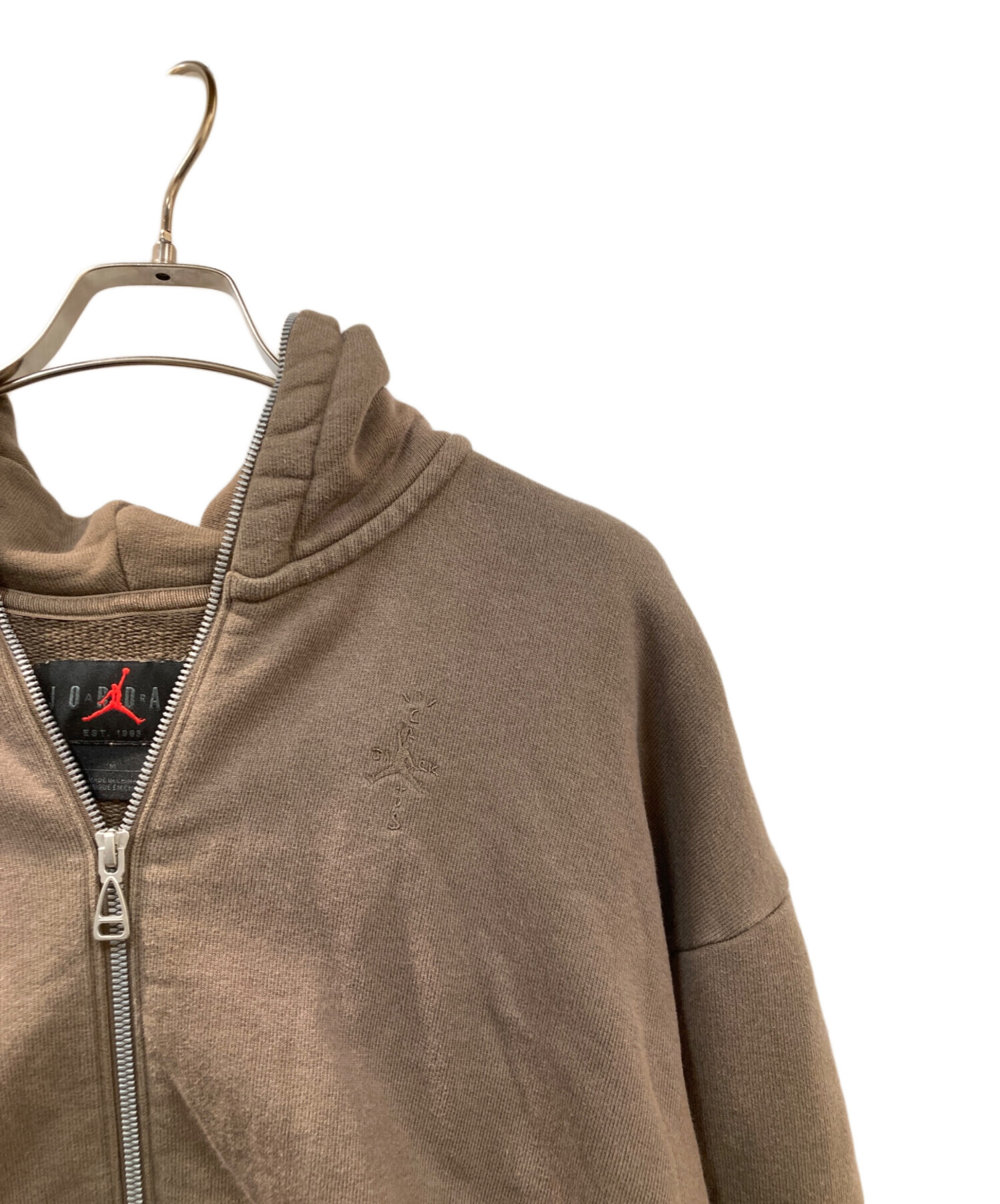 トラヴィススコット　ジップパーカー ジョーダン × トラヴィス・スコット フルジップパーカー ブラック