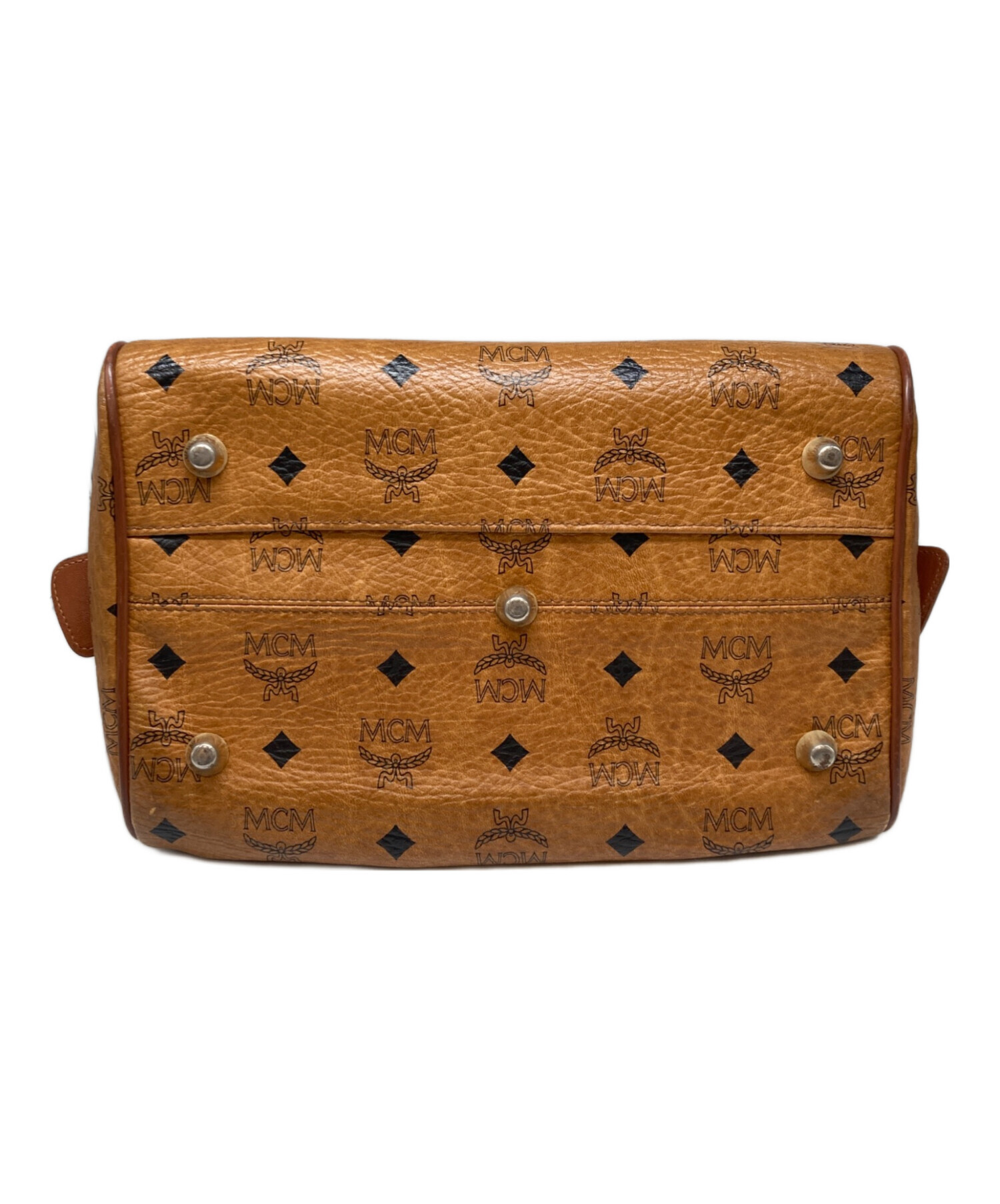 ★中古美品★MCM エムシーエム レザー ミニボストン 中古・古着通販】MCM (エムシーエム) オールドミニボストンバッグ