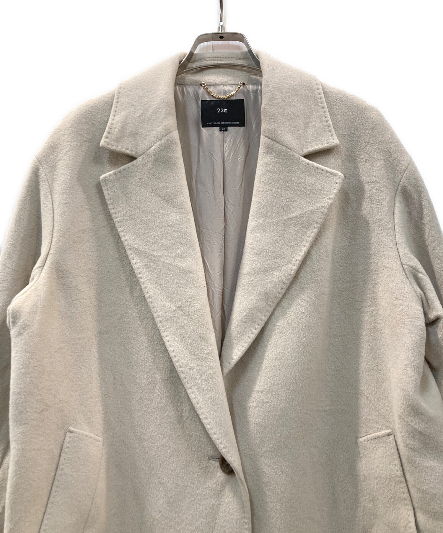 中古・古着通販】23区 (ニジュウサンク) アンゴラミックスウールコート