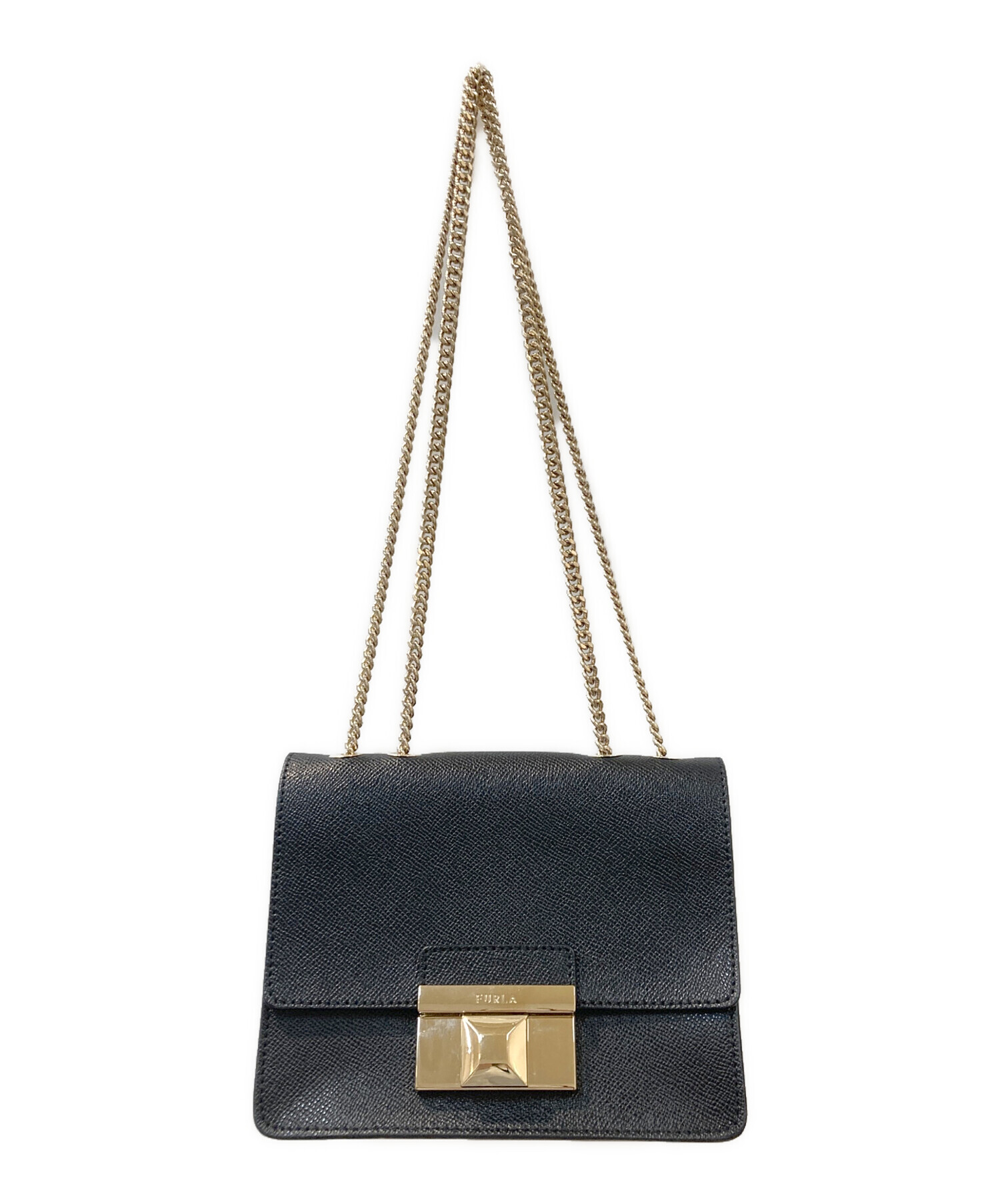 中古・古着通販】FURLA (フルラ) ショルダーバッグ ブラック｜ブランド